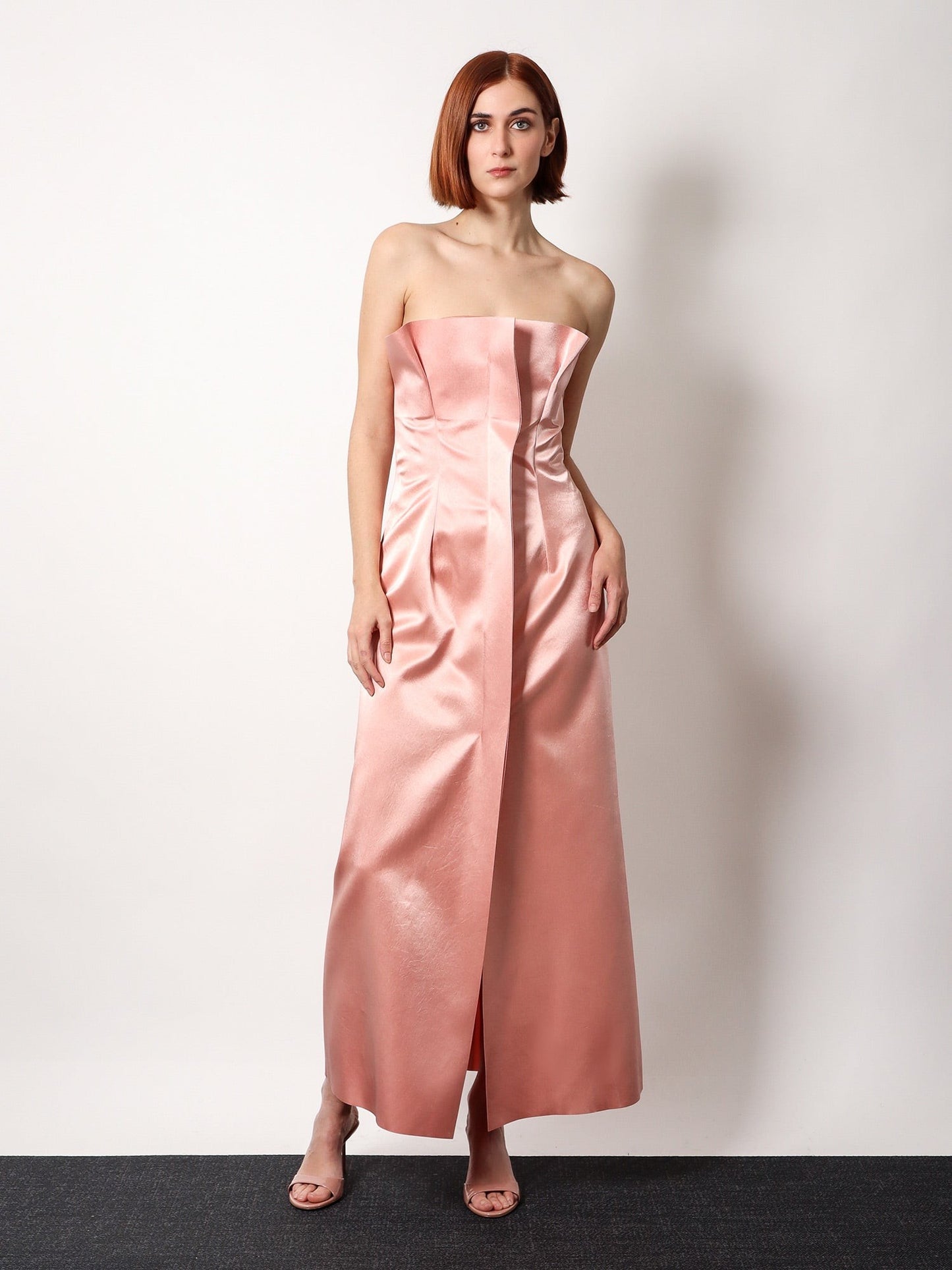 Philosophy Di Lorenzo Serafini Satin long dress with bustier