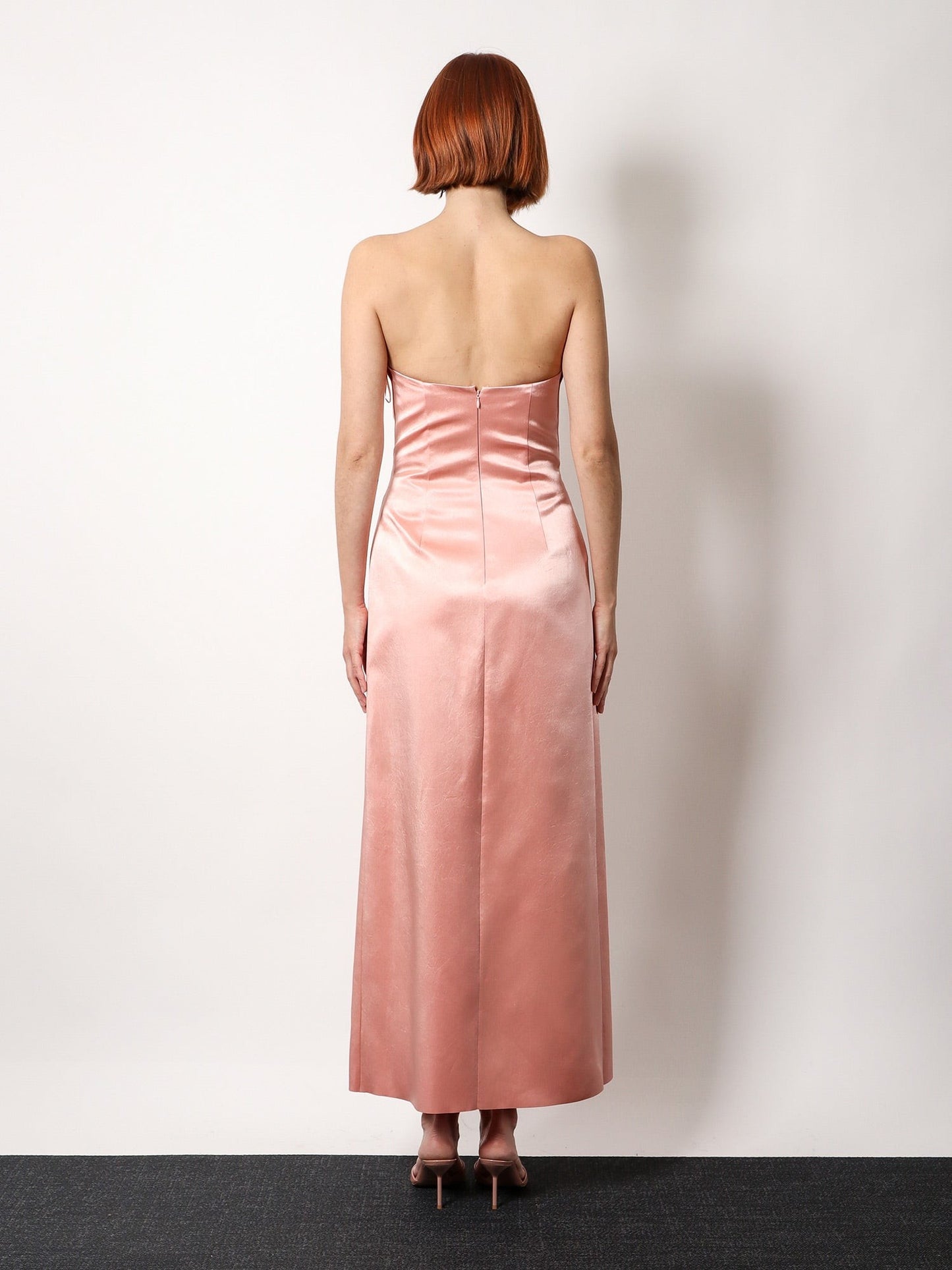 Philosophy Di Lorenzo Serafini Satin long dress with bustier