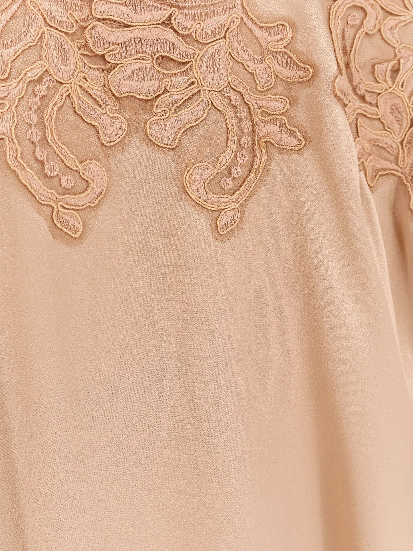alberta ferretti Satin long dress with silk skirt