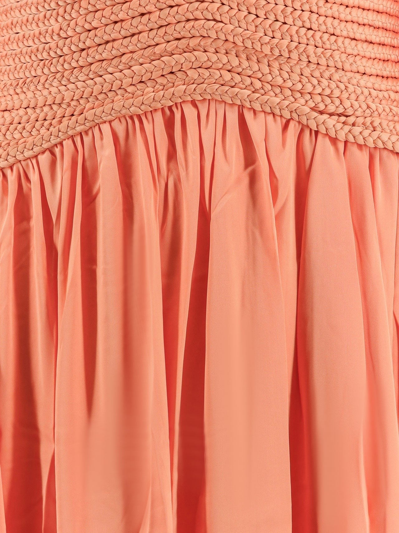PATBO Satin sunset long dress with cut-out details