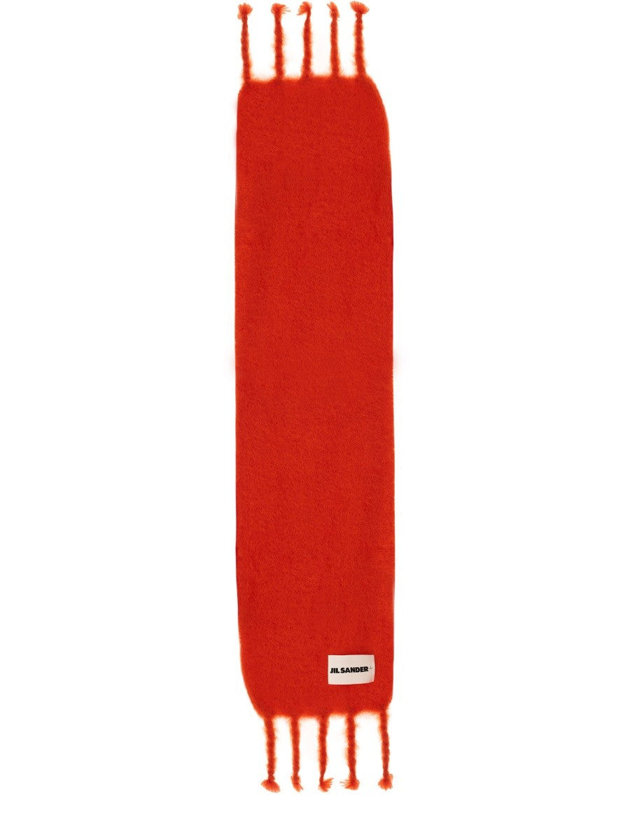 JIL SANDER SCARF WITH LOGO