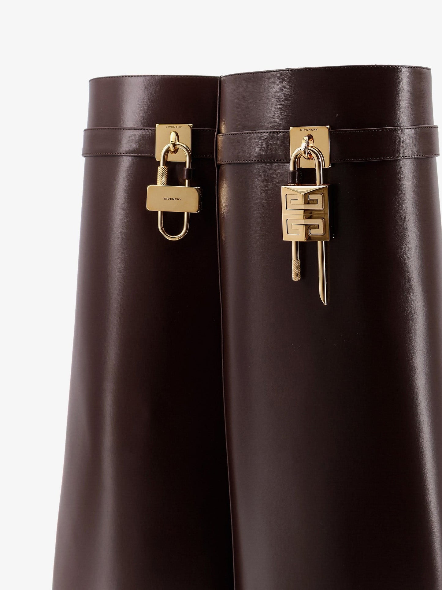 Givenchy Shark Lock leather boots