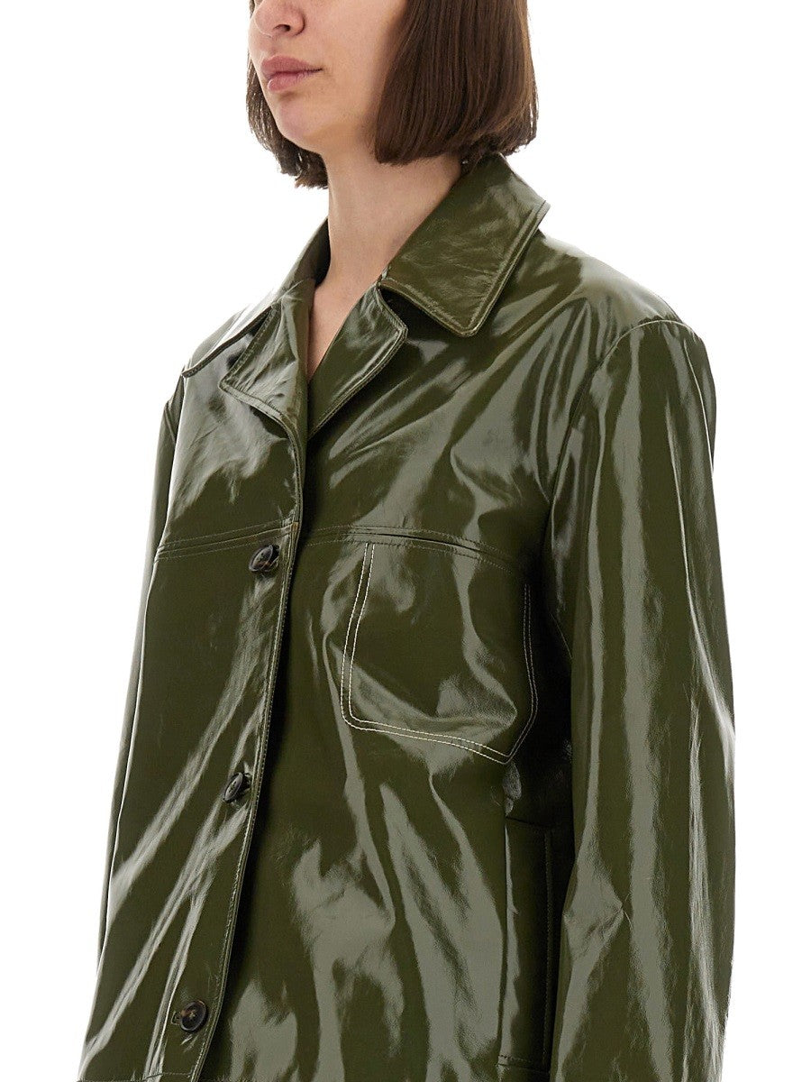 PS BY PAUL SMITH SHINY LEATHER JACKET