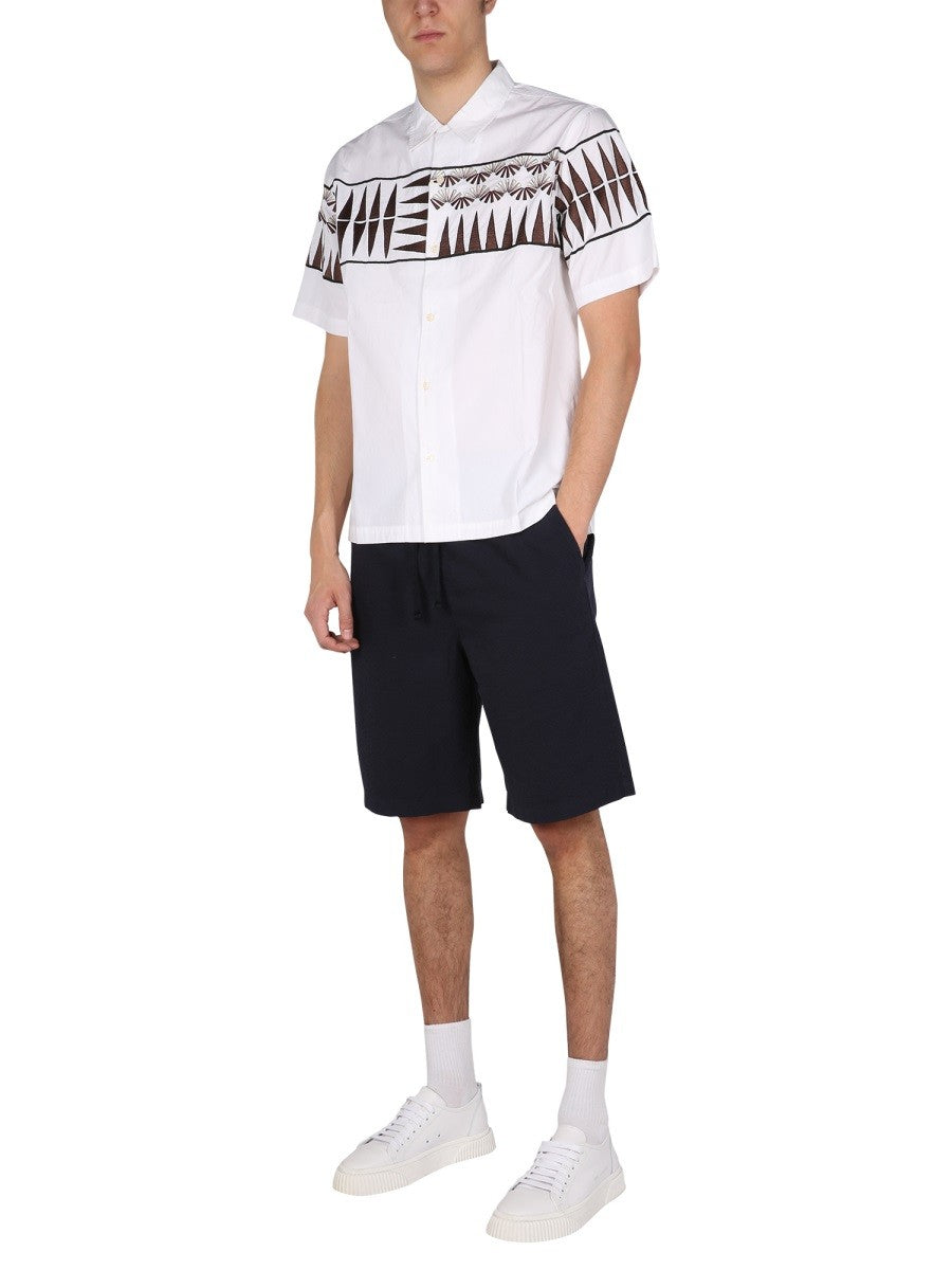 UNIVERSAL WORKS SHIRT WITH EMBROIDERY