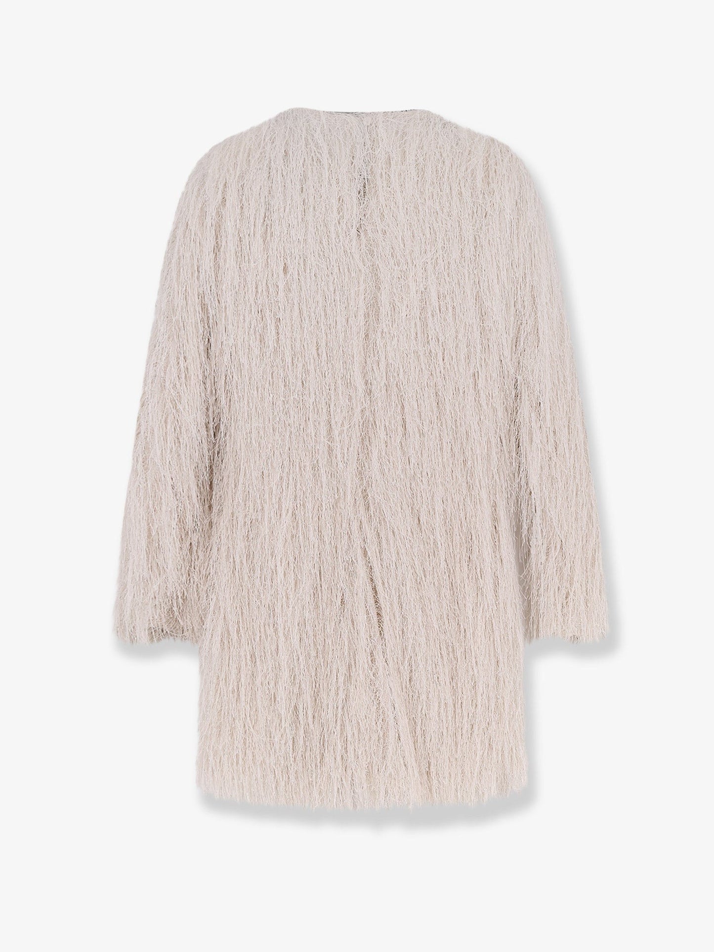 Actualee Short lurex dress with fringes