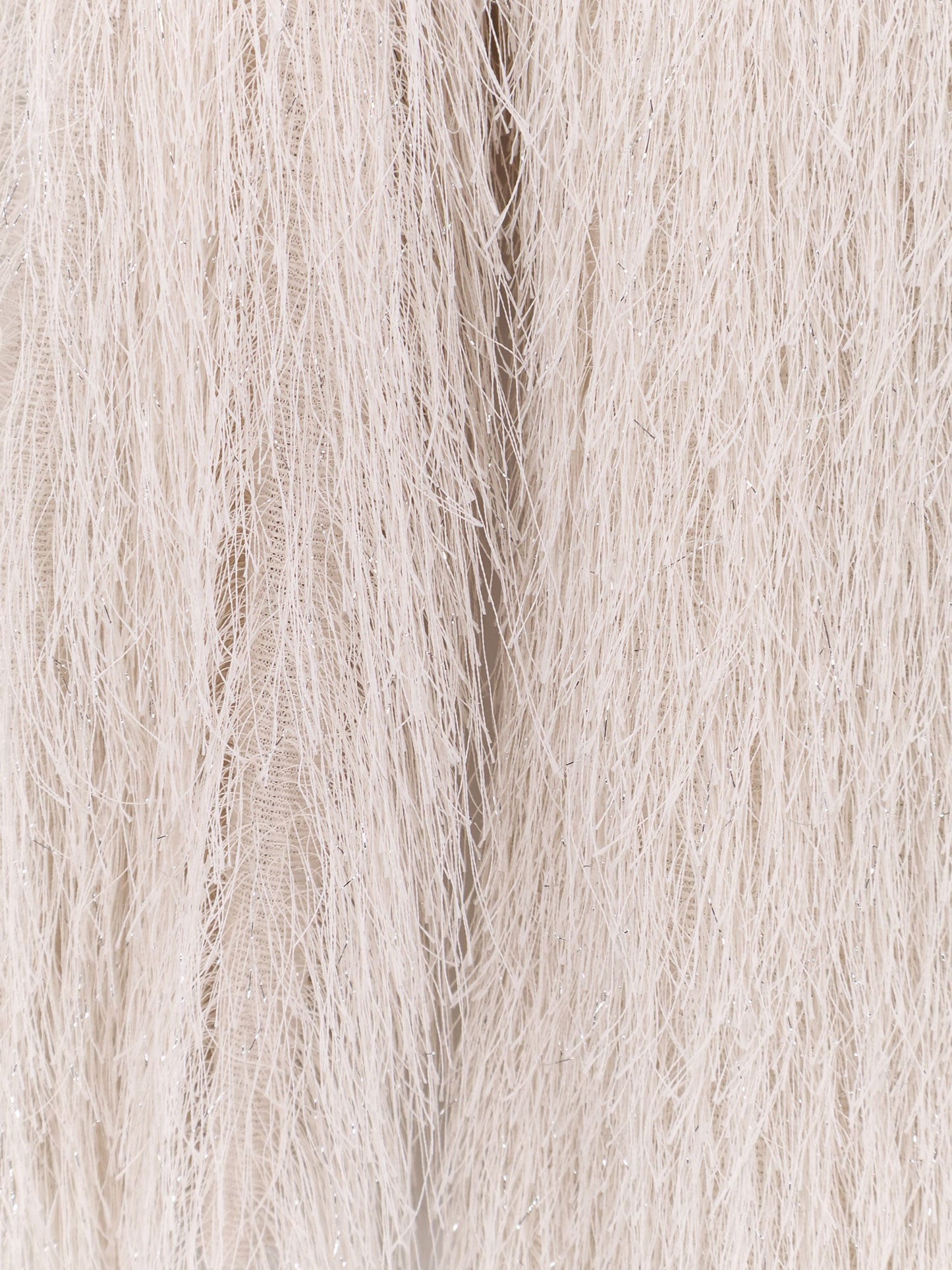 Actualee Short lurex dress with fringes