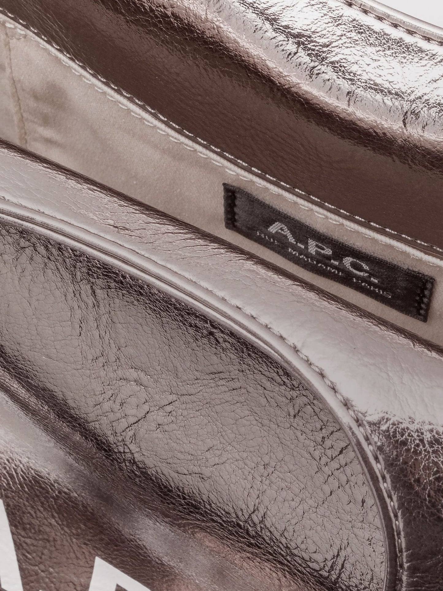 A.P.C. Shoulder bag with maxi logo print