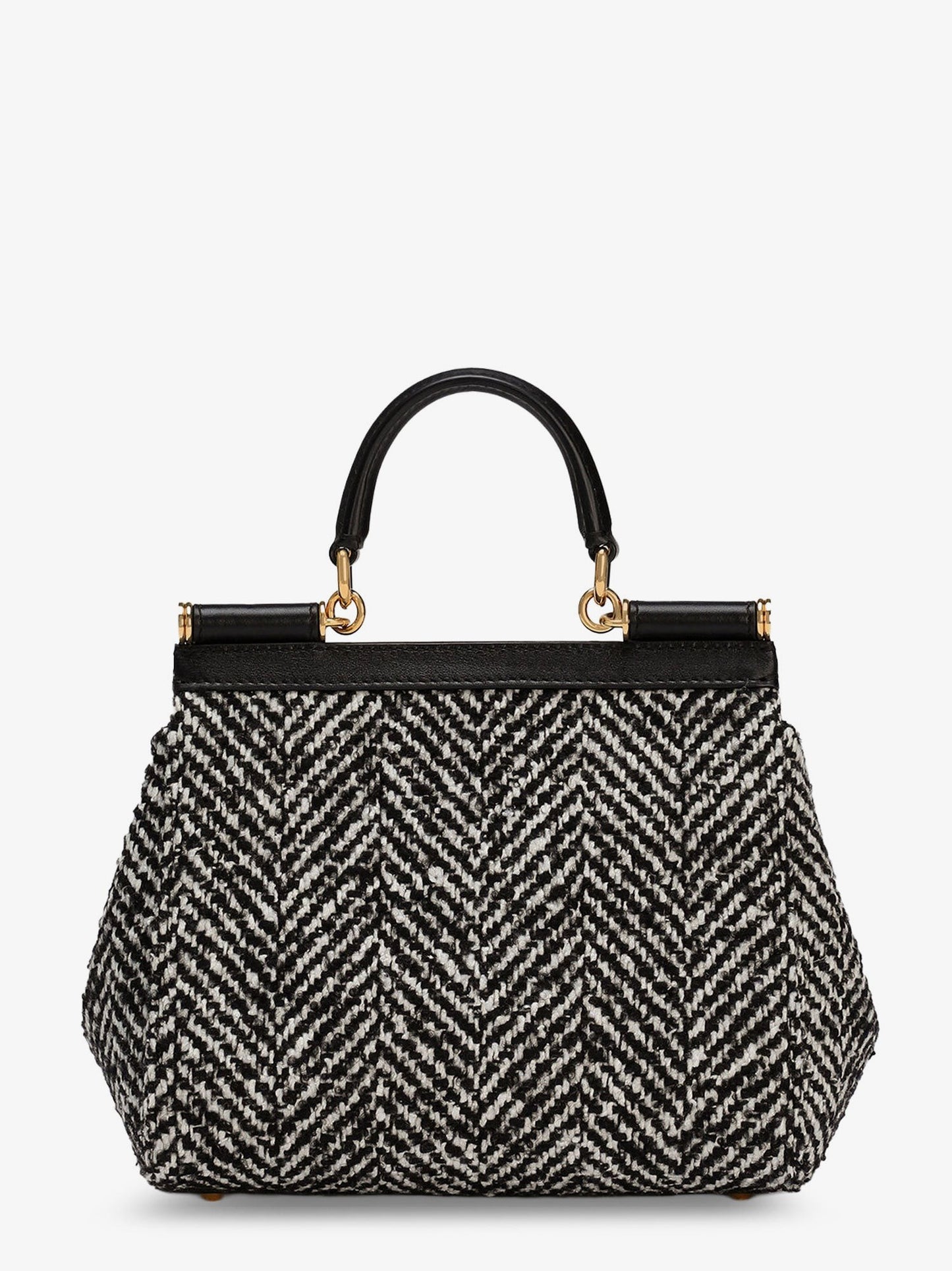 Dolce & Gabbana Sicily Medium chevron fabric shoulder bag