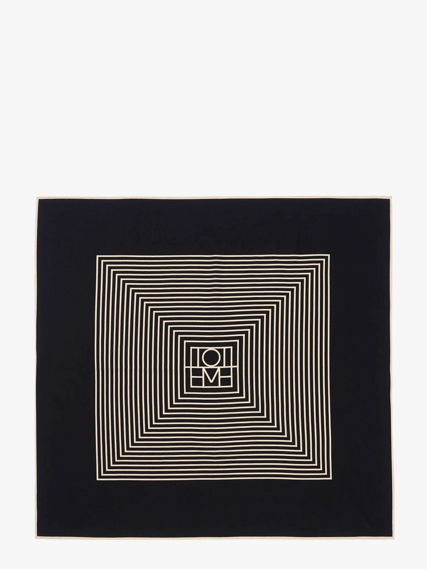 TOTEME Silk foulard with Centered Monogram print