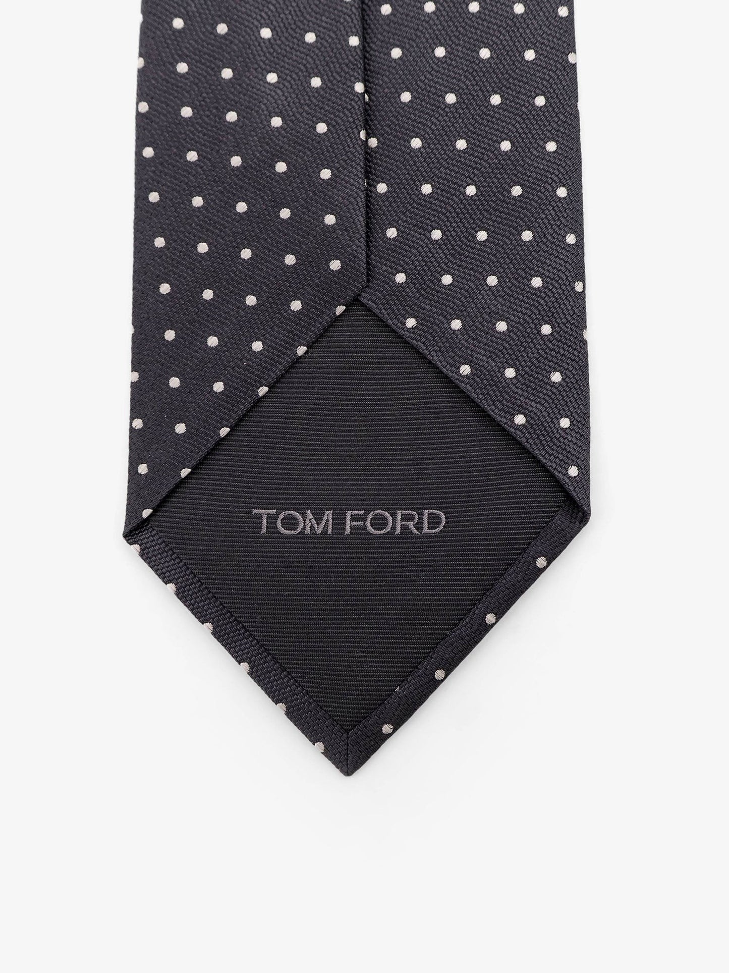 TOM FORD Silk tie with micro-fantasy