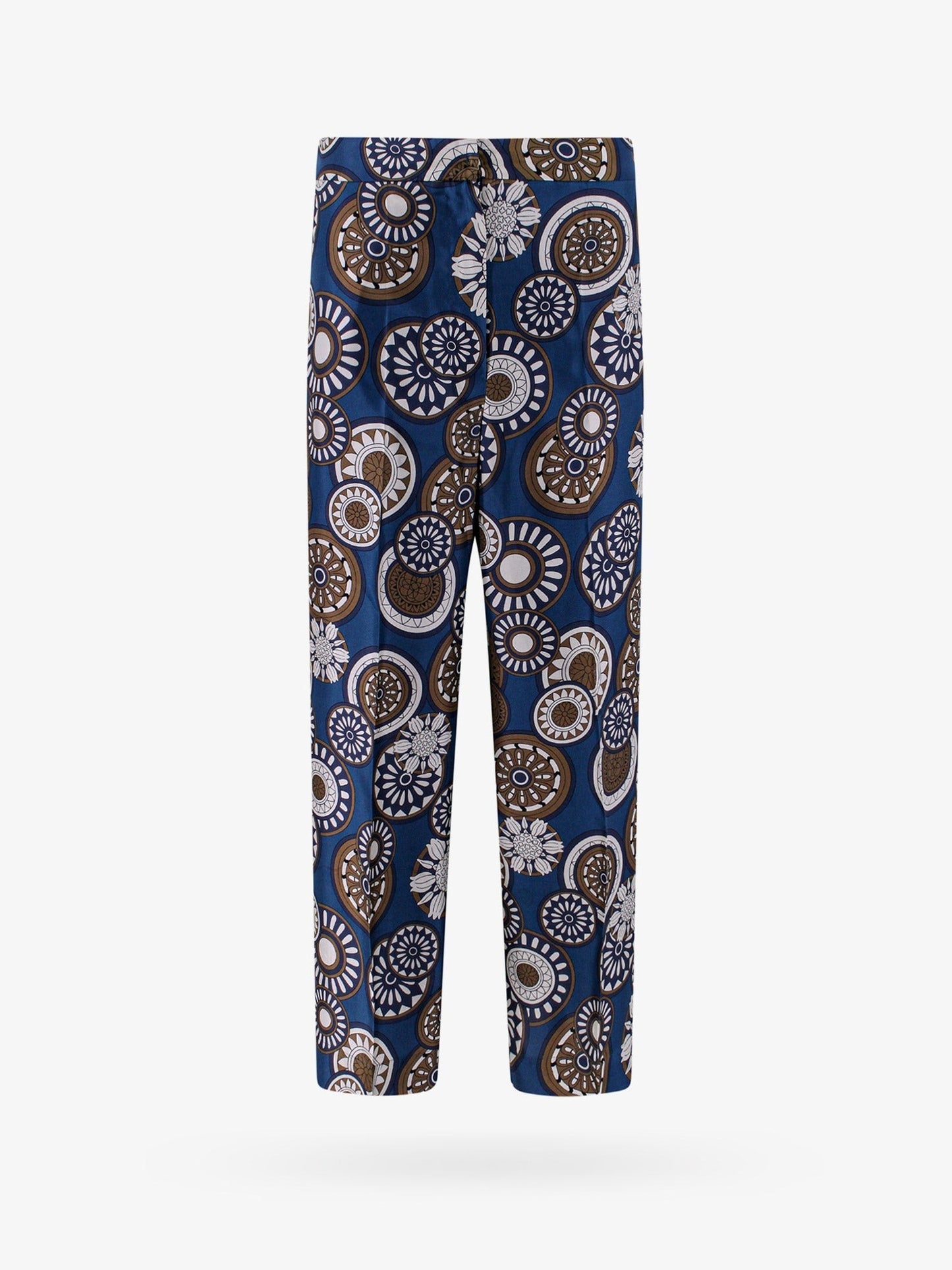 'S MAX MARA Silk trouser with all-over print