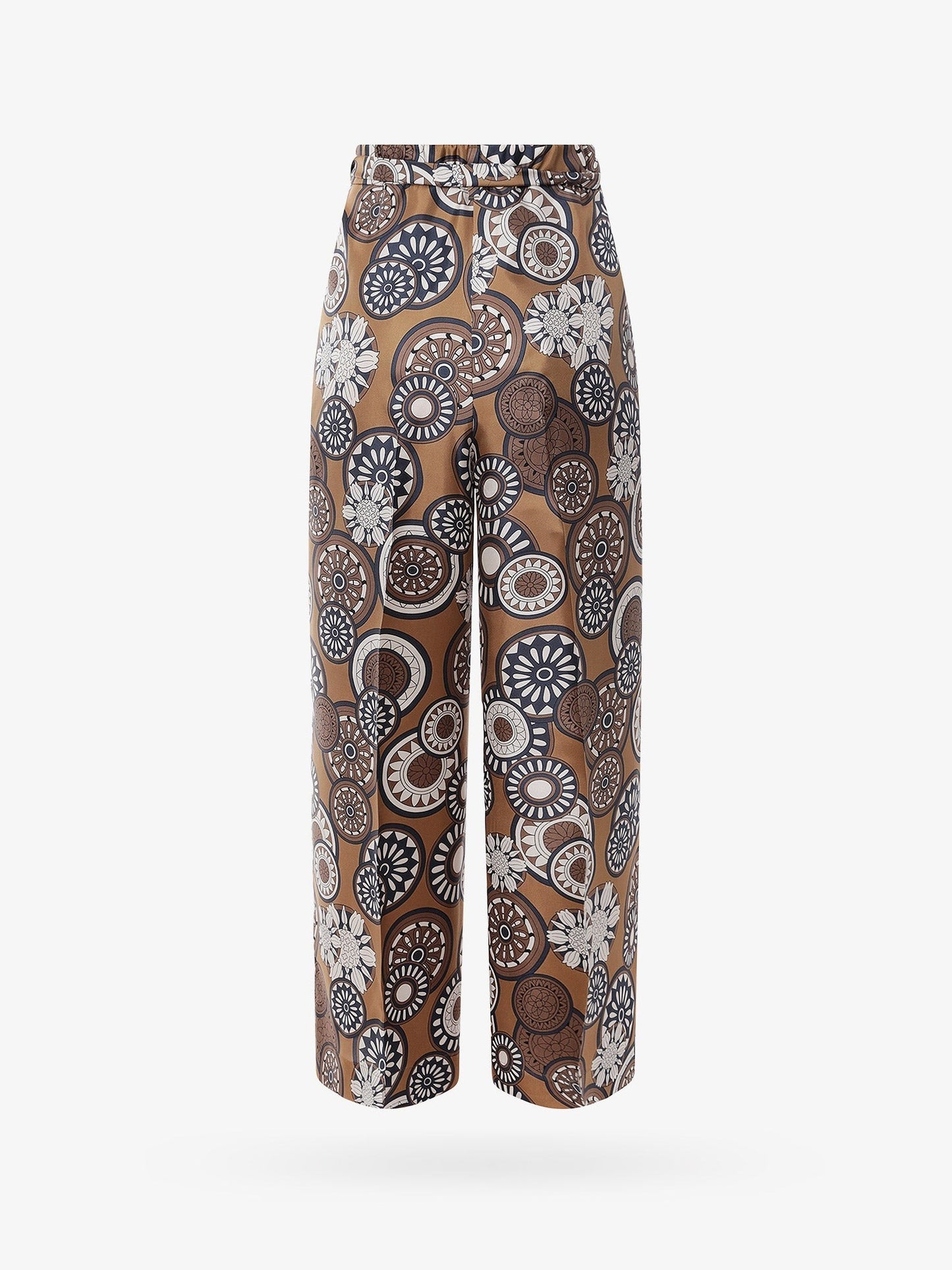 'S MAX MARA Silk trouser with all-over print