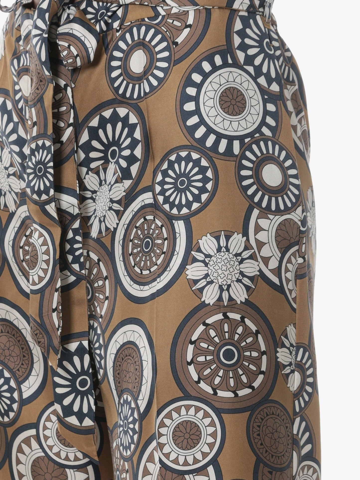 'S MAX MARA Silk trouser with all-over print