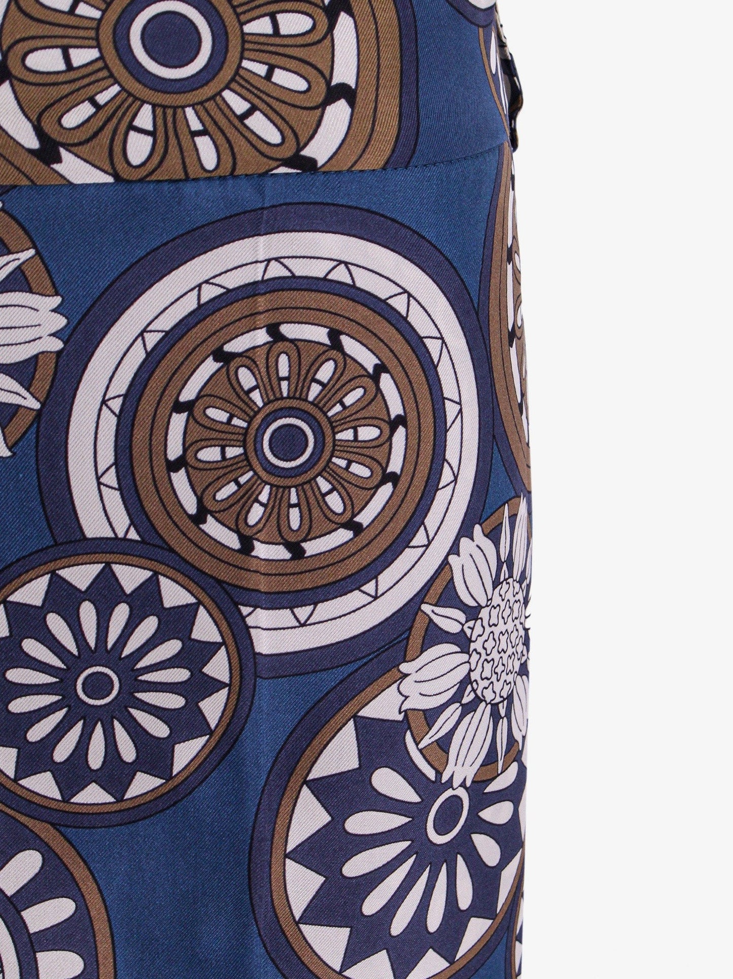 'S MAX MARA Silk trouser with all-over print