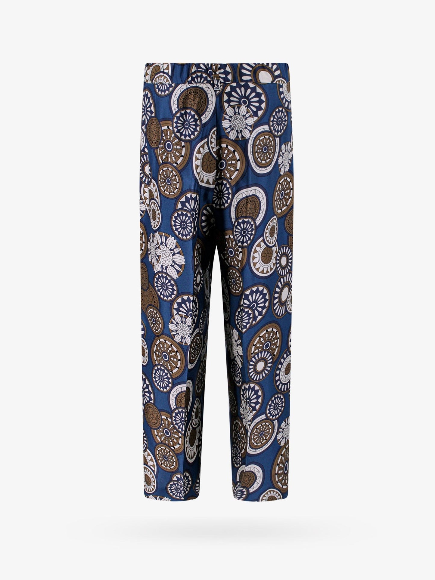 'S MAX MARA Silk trouser with all-over print