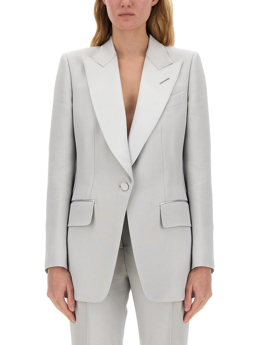 TOM FORD SINGLE-BREASTED TUXEDO JACKET "BIANCA"