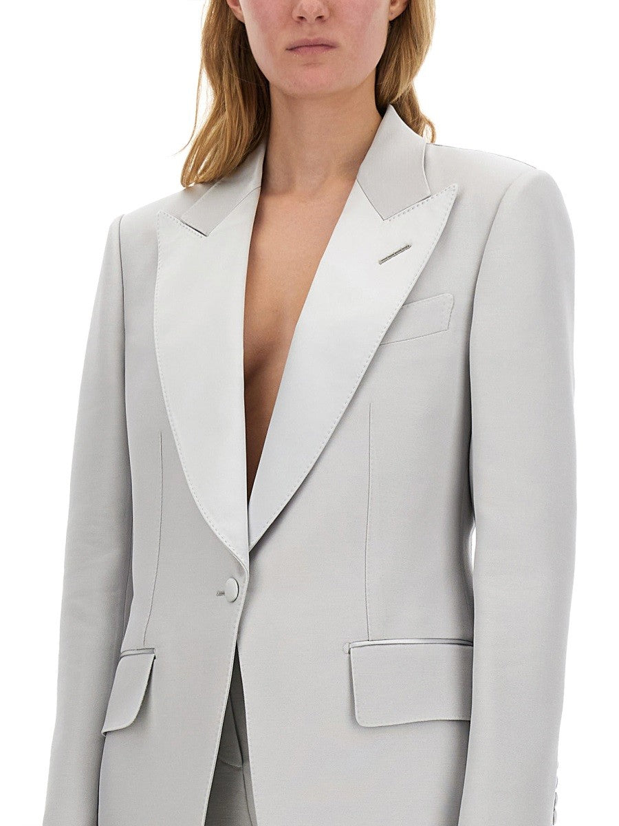 TOM FORD SINGLE-BREASTED TUXEDO JACKET "BIANCA"