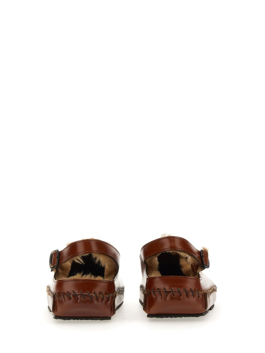 HEREU SLINGBACK "CARGOL" SHEARLING