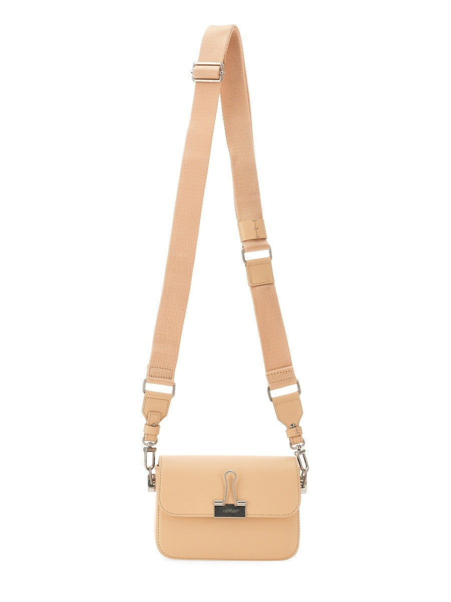 Off-white SMALL LEATHER BINDER BAG