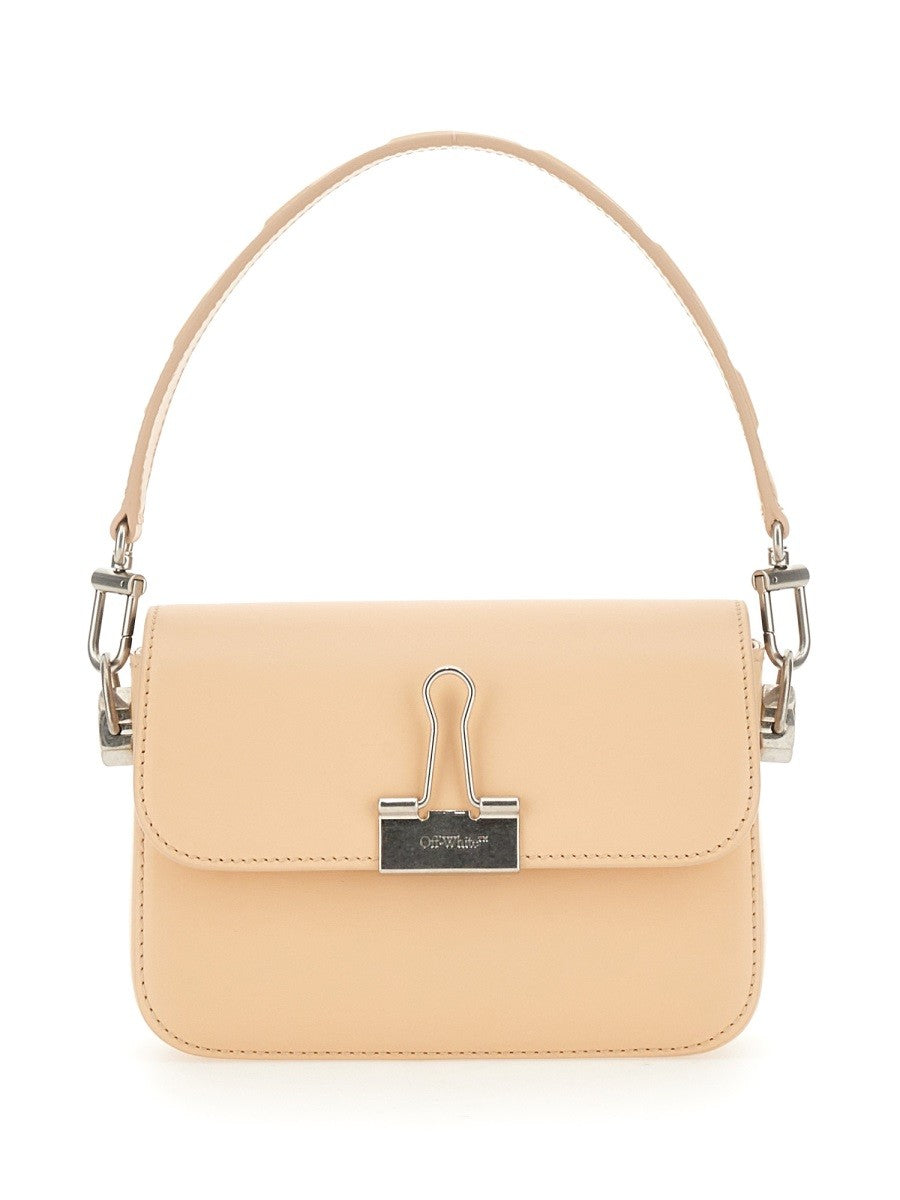 Off-white SMALL LEATHER BINDER BAG