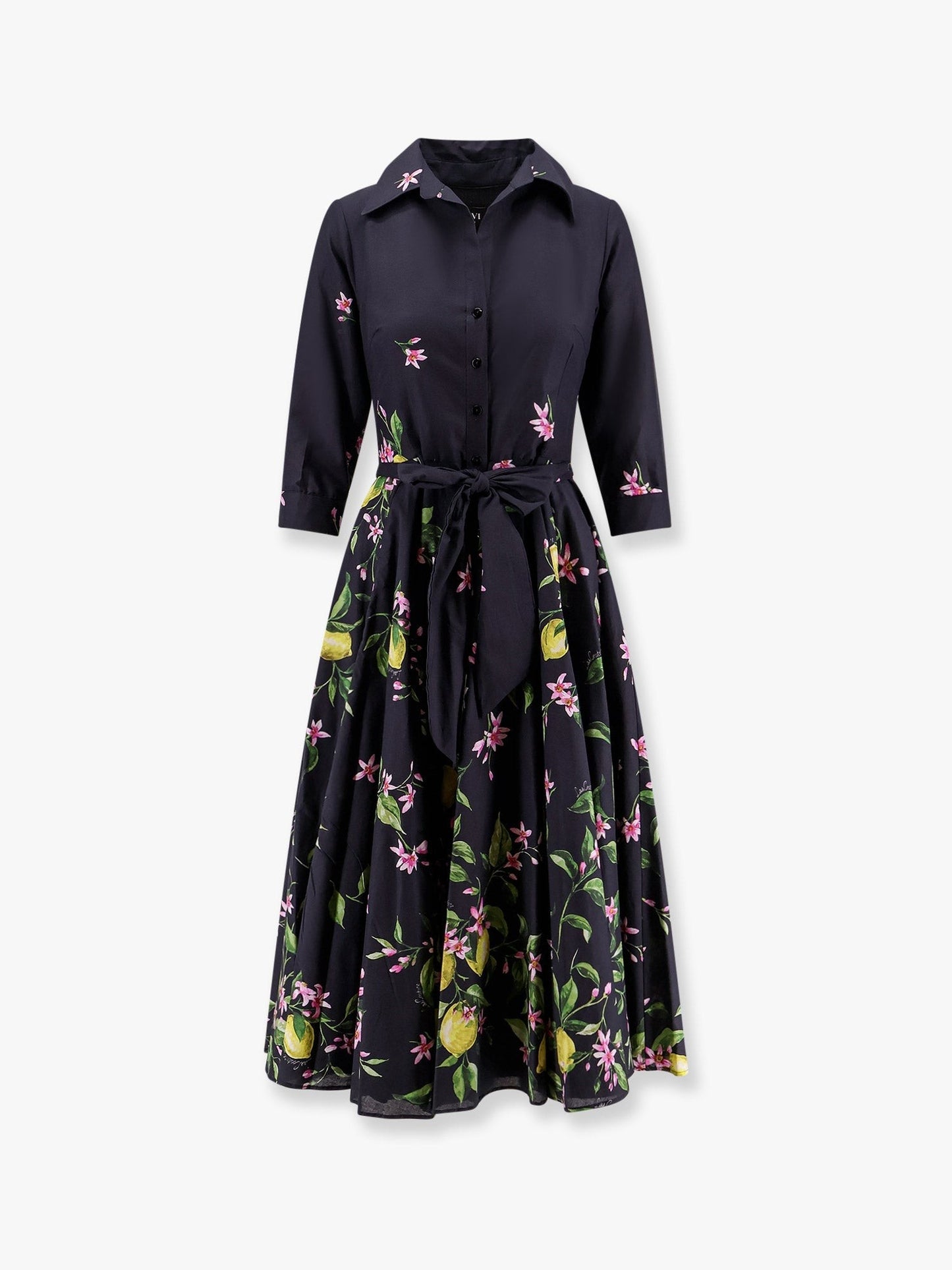 LAVI Spritz cotton chemisier dress with multicolor print