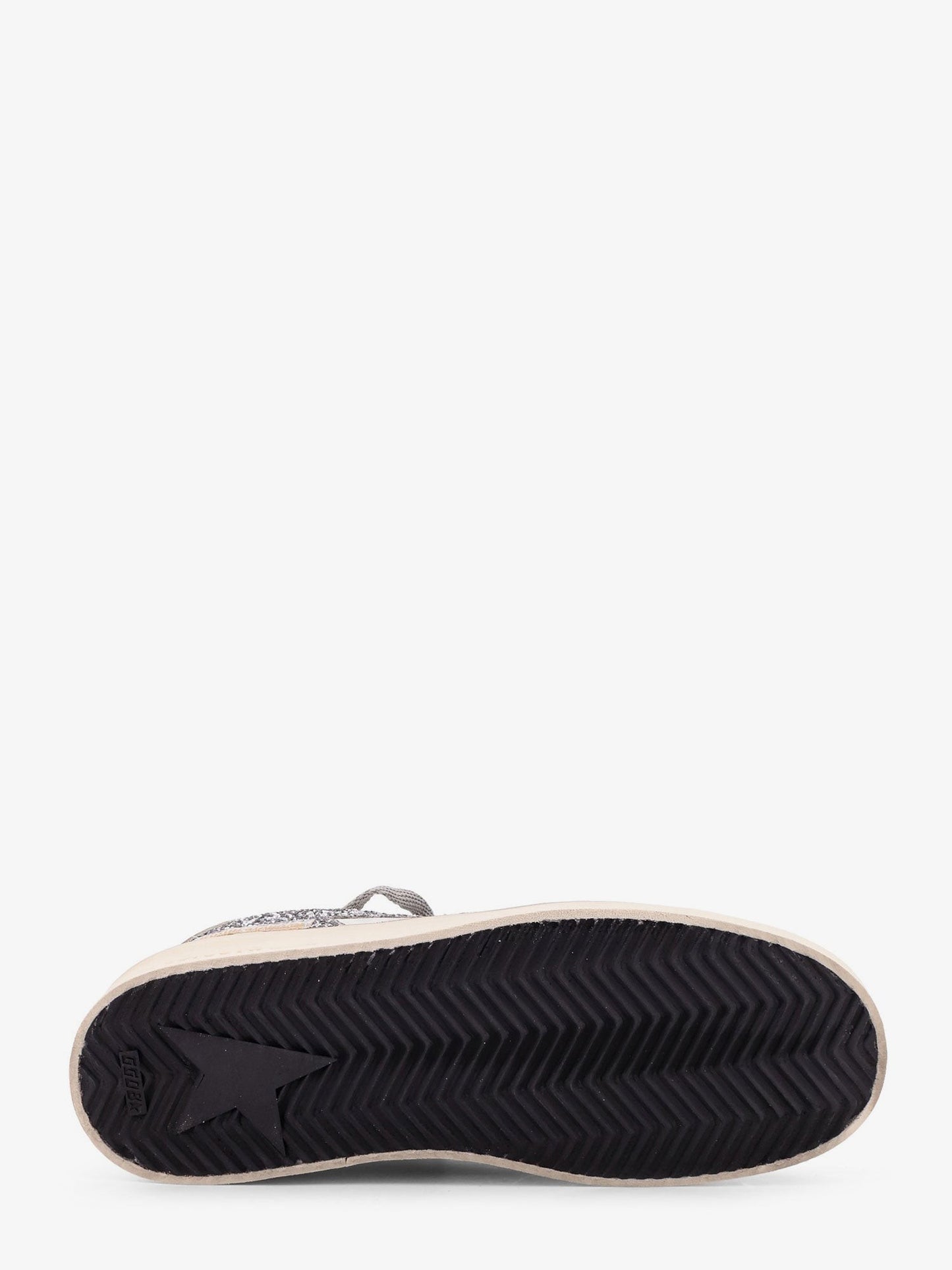 Golden Goose Deluxe Brand Stardan low-top leather sneakers with glitter profiles