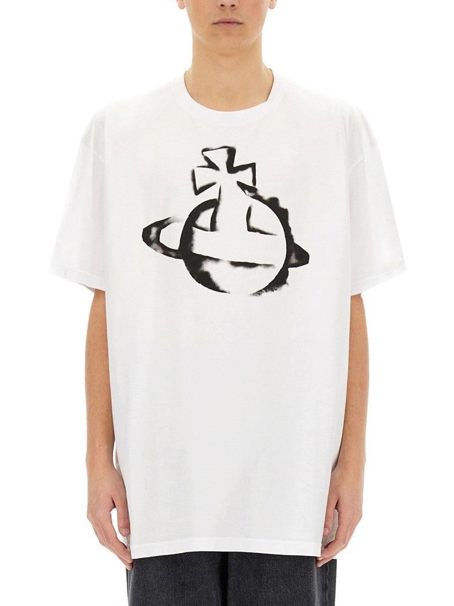 Vivienne Westwood "STENCIL ORB" OVERSIZED T-SHIRT