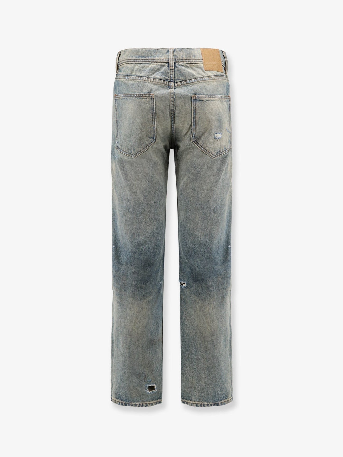 ENFANTS RICHES DEPRIMES Straight leg jeans with destroyed effect