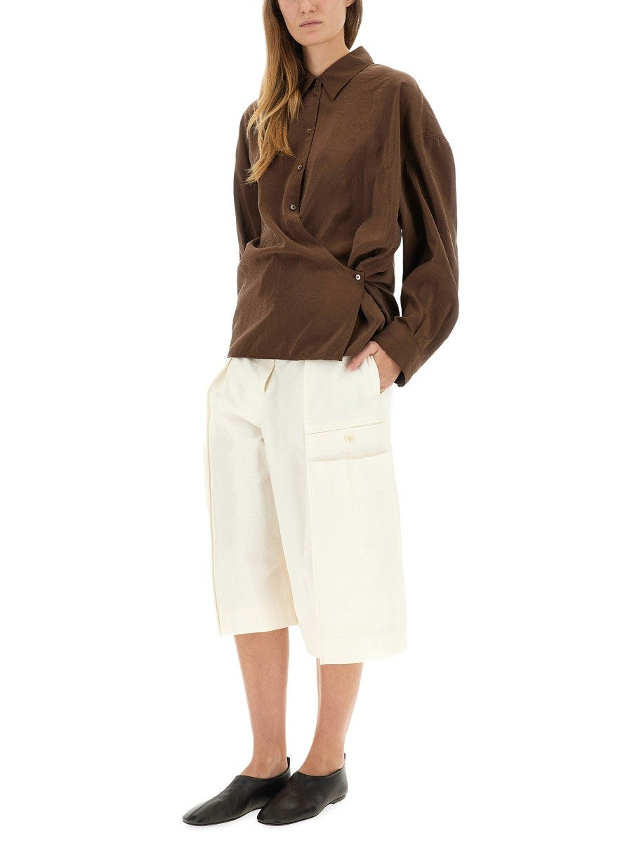 LEMAIRE STRAIGHT TWISTED COLLAR SHIRT