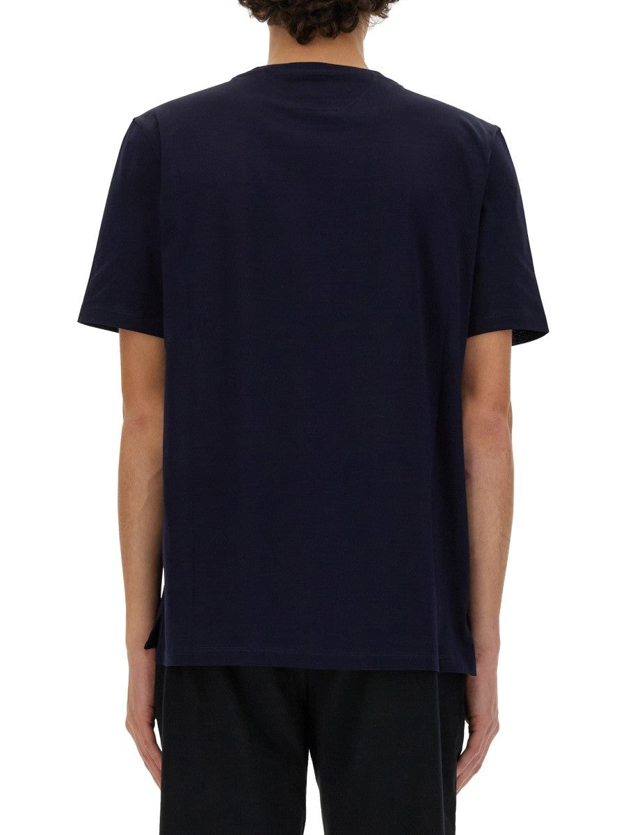 PAUL SMITH STRIPES LOGO POCKET T-SHIRT