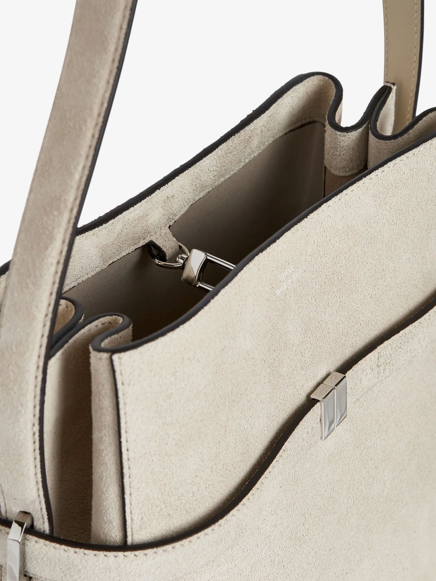 TOTEME Suede Belted bucket bag