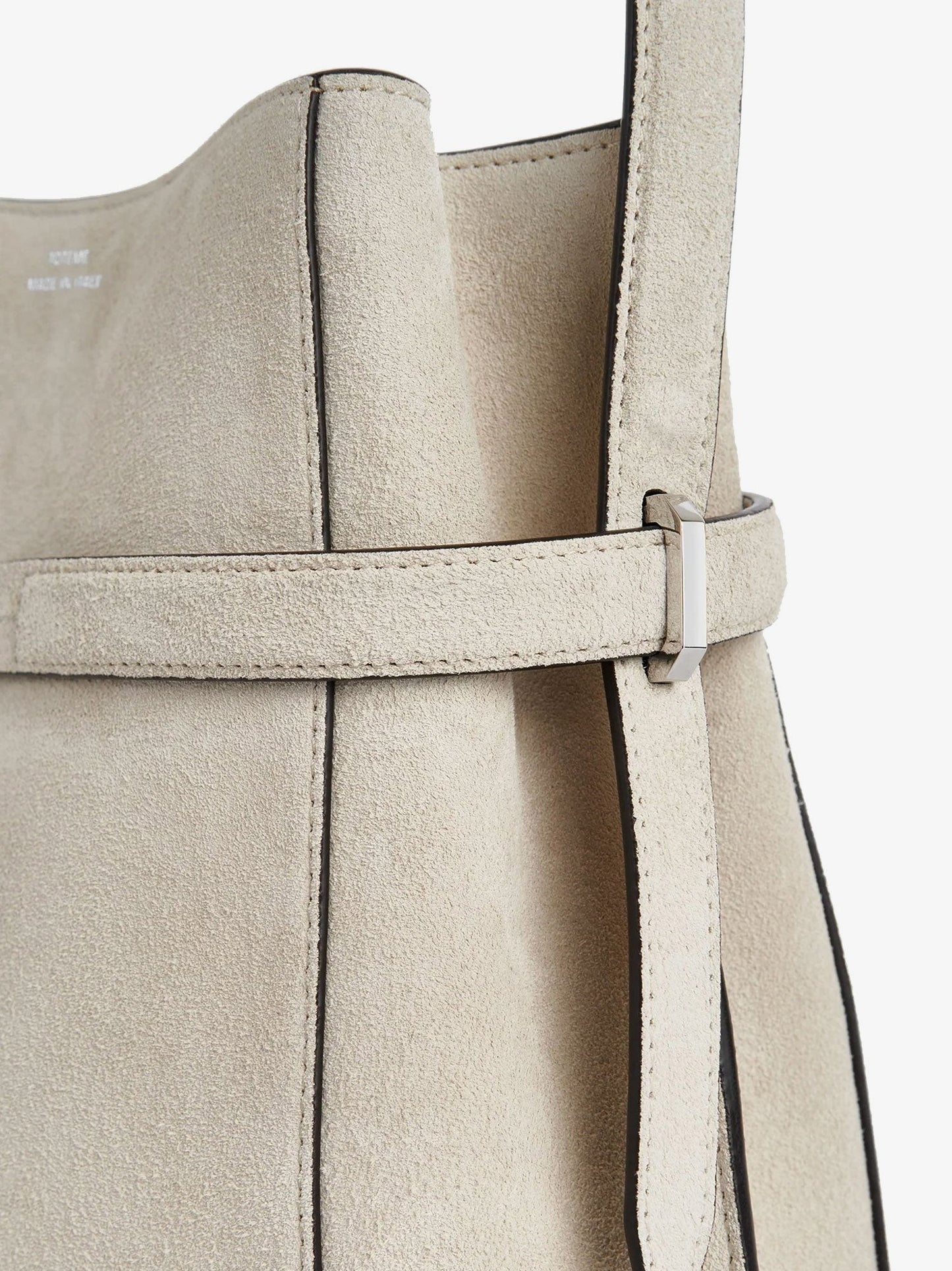 TOTEME Suede Belted bucket bag