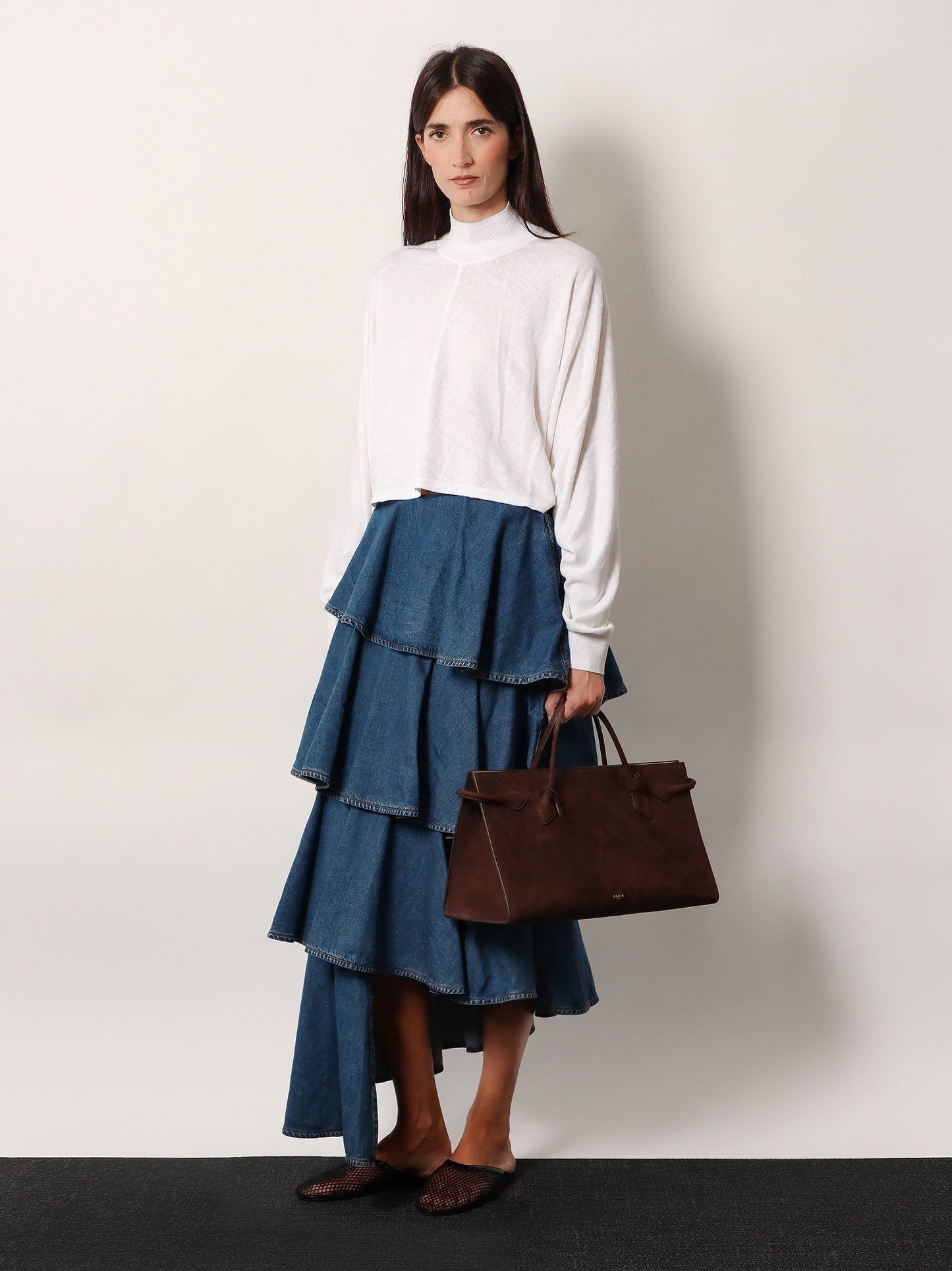 ALAIA Suede Hand Tote bag