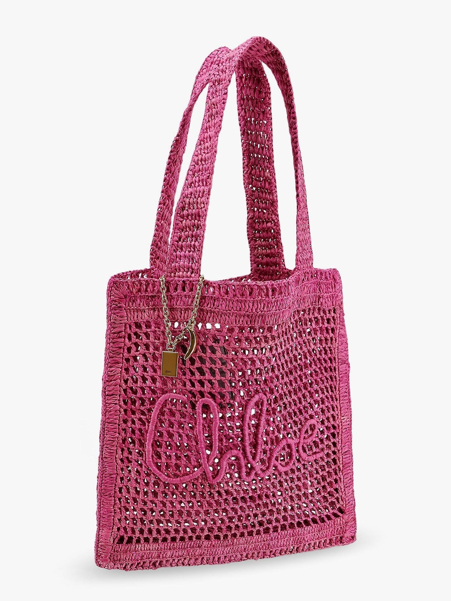 CHLOE' Summer banana rafia tote bag
