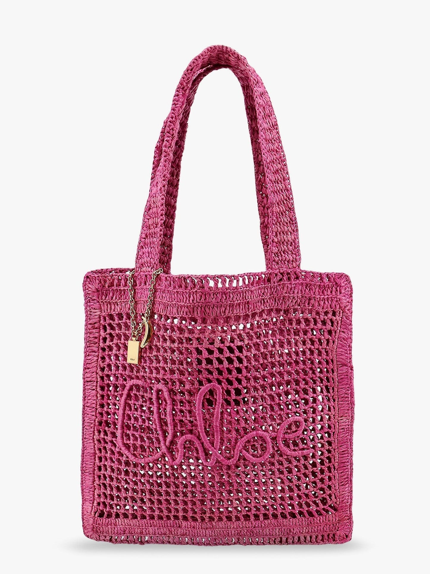 CHLOE' Summer banana rafia tote bag