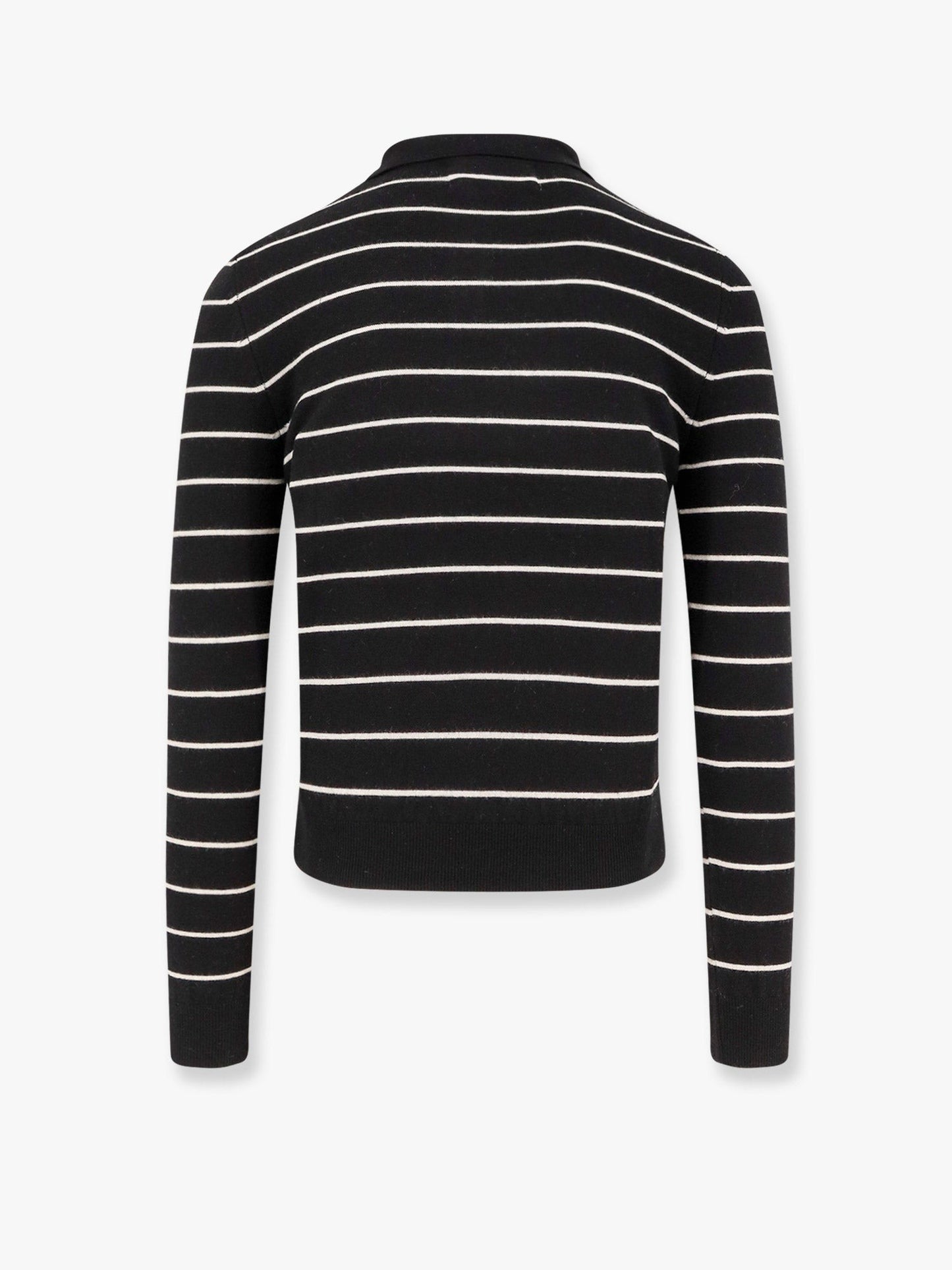 TONYWACK Super fine merino wool striped polo shirt