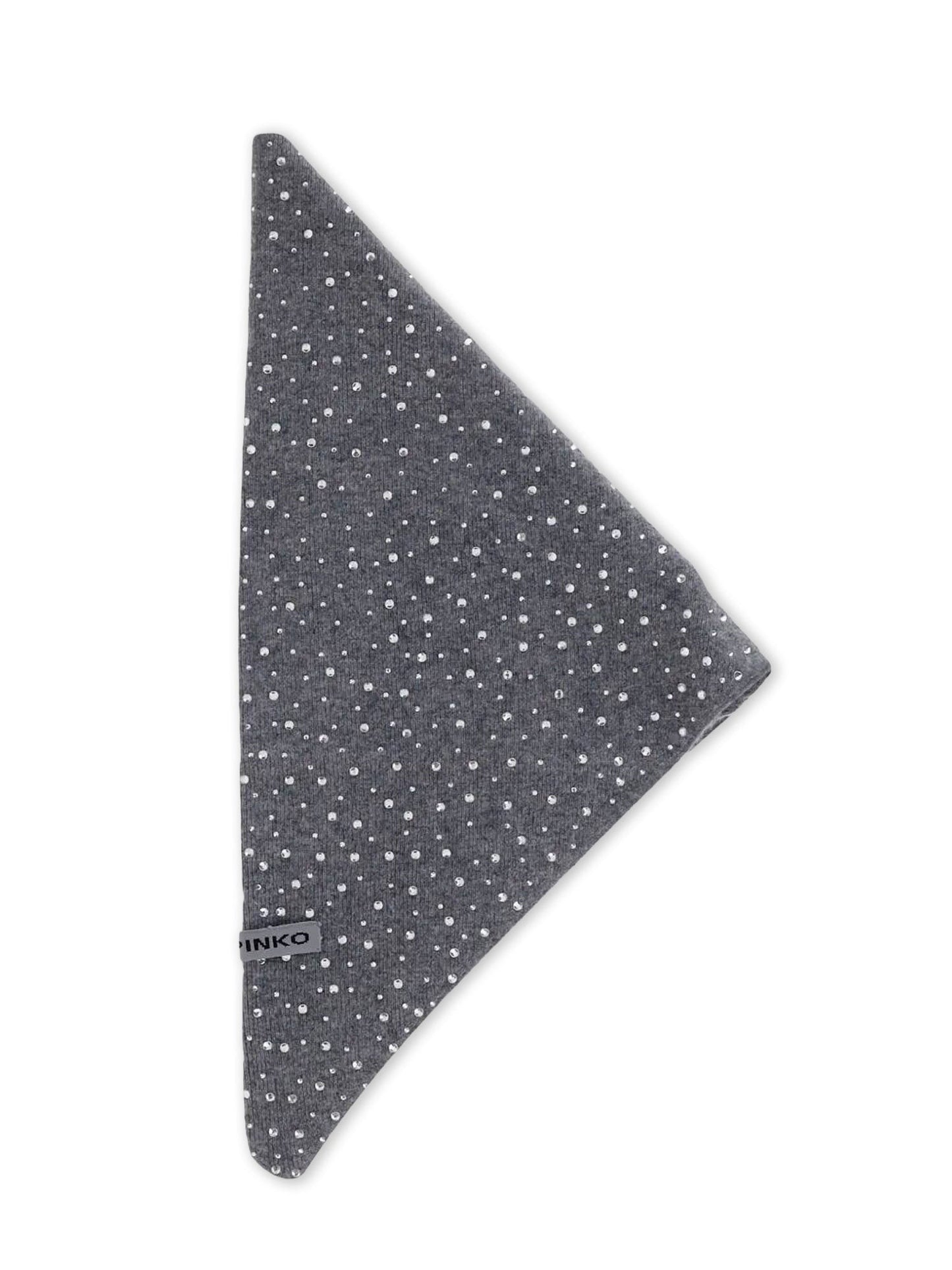 Pinko Svizzera wool scarf with rhinestones