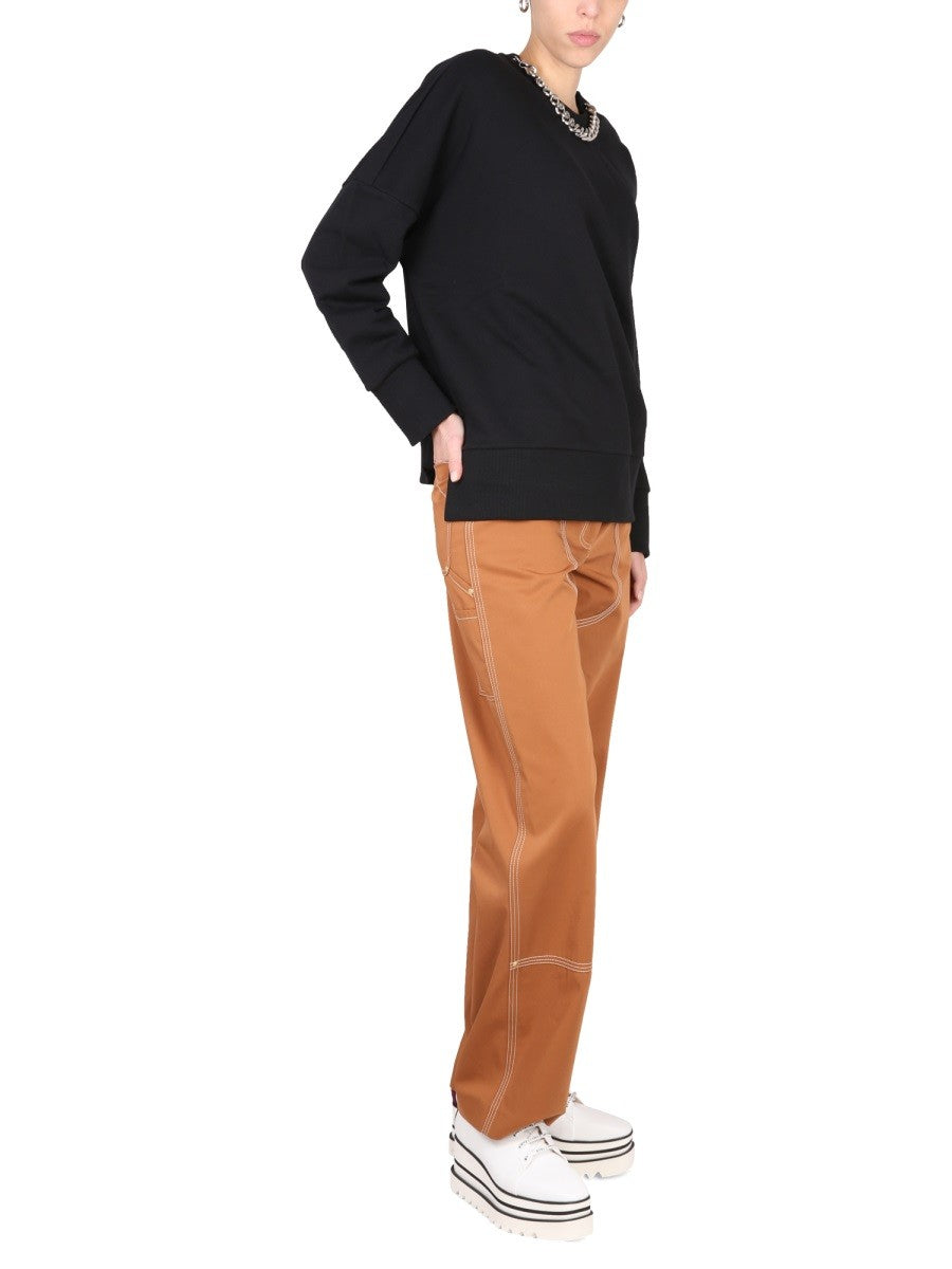 stella mccartney SWEATSHIRT WITH CHAIN DETAIL