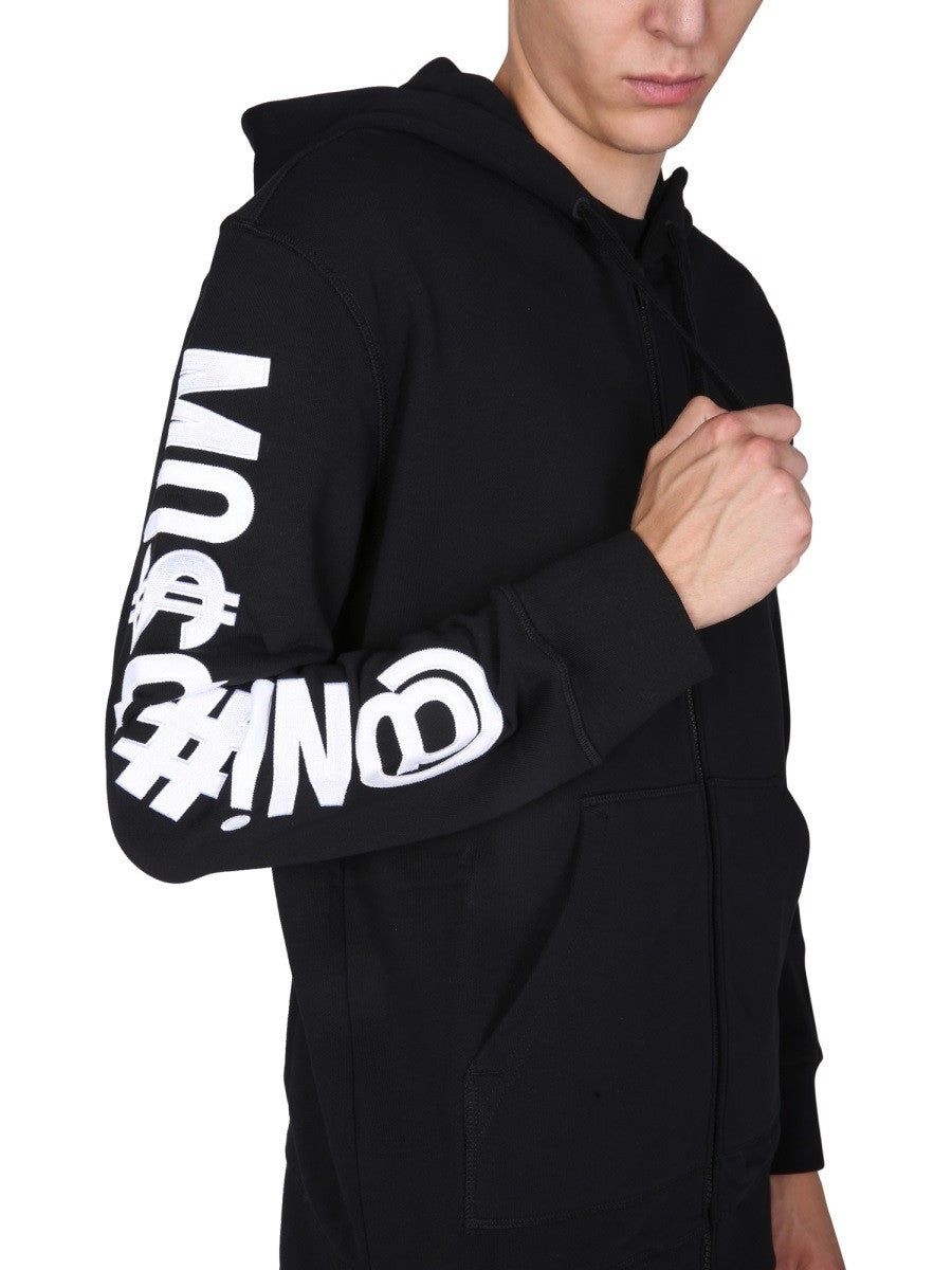 Moschino SWEATSHIRT WITH LOGO EMBROIDERY