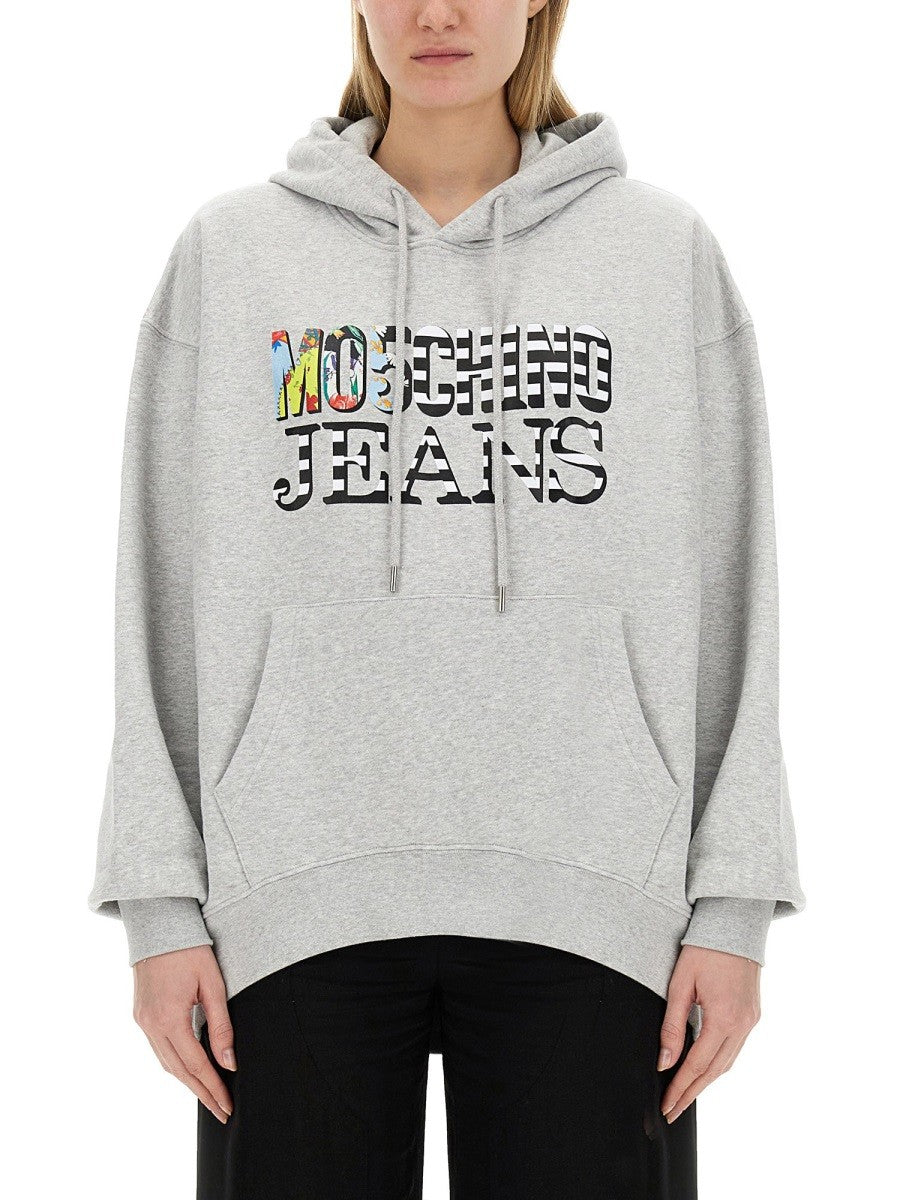 MOSCHINO JEANS SWEATSHIRT WITH LOGO