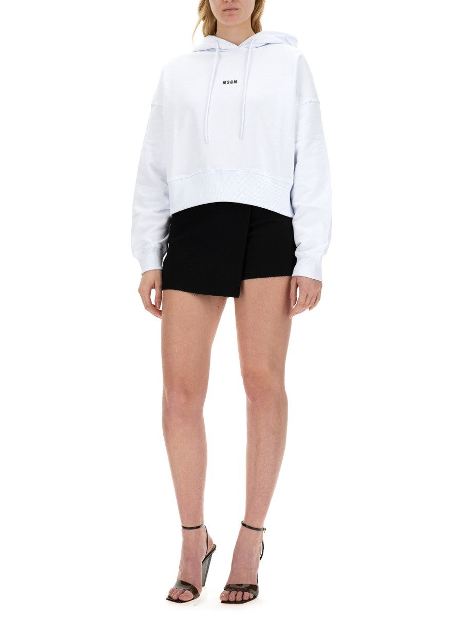 msgm SWEATSHIRT WITH LOGO