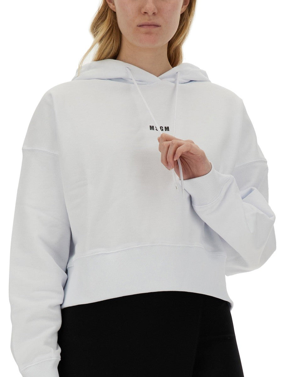 msgm SWEATSHIRT WITH LOGO