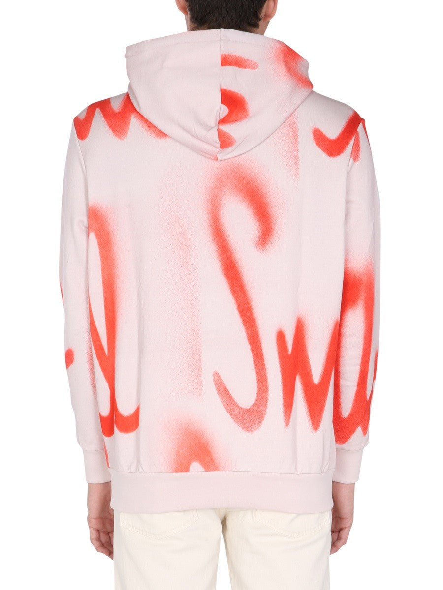 PAUL SMITH SWEATSHIRT WITH SPRAY PRINT