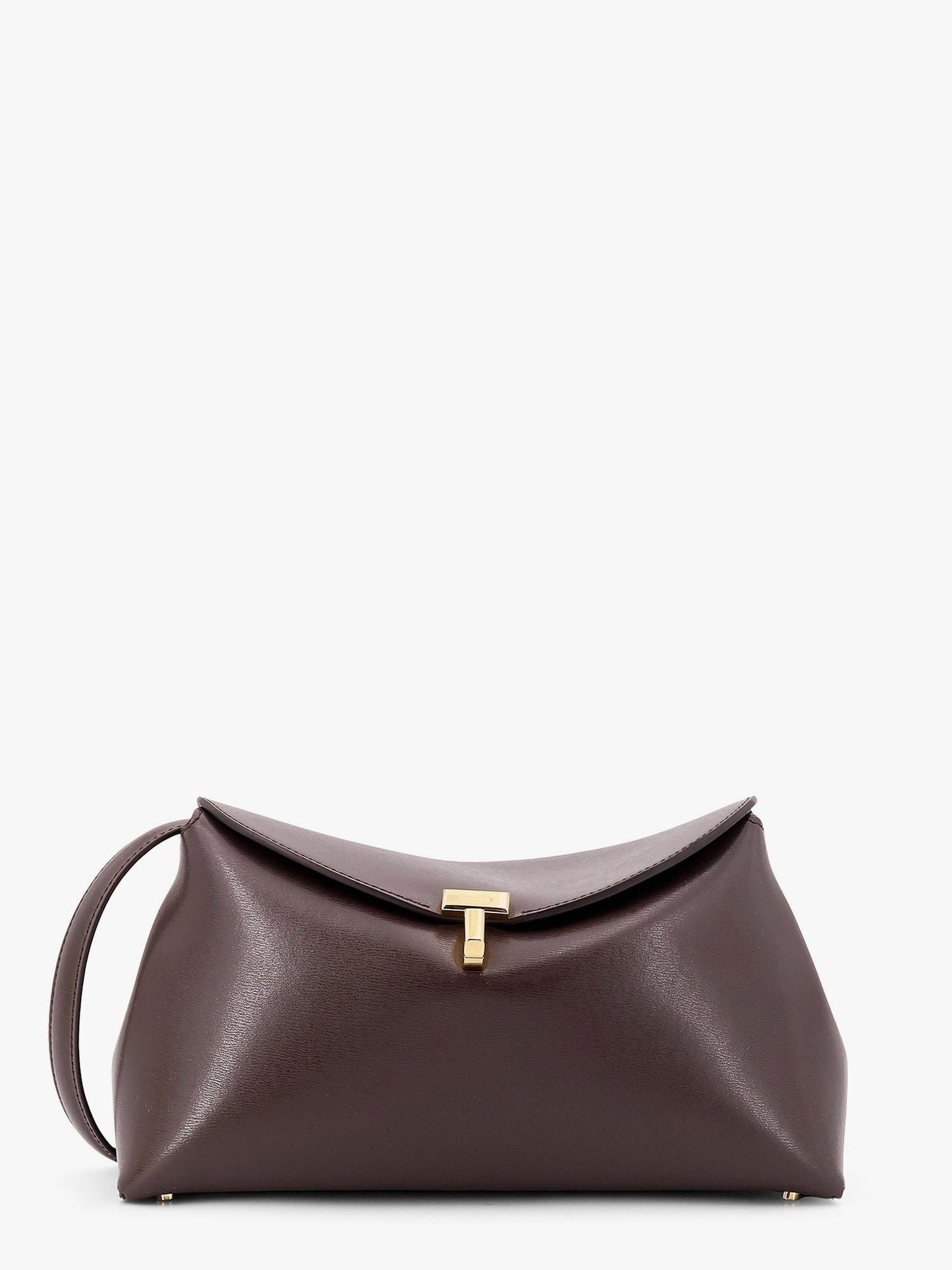 TOTEME T-Lock Clutch leather shoulder bag