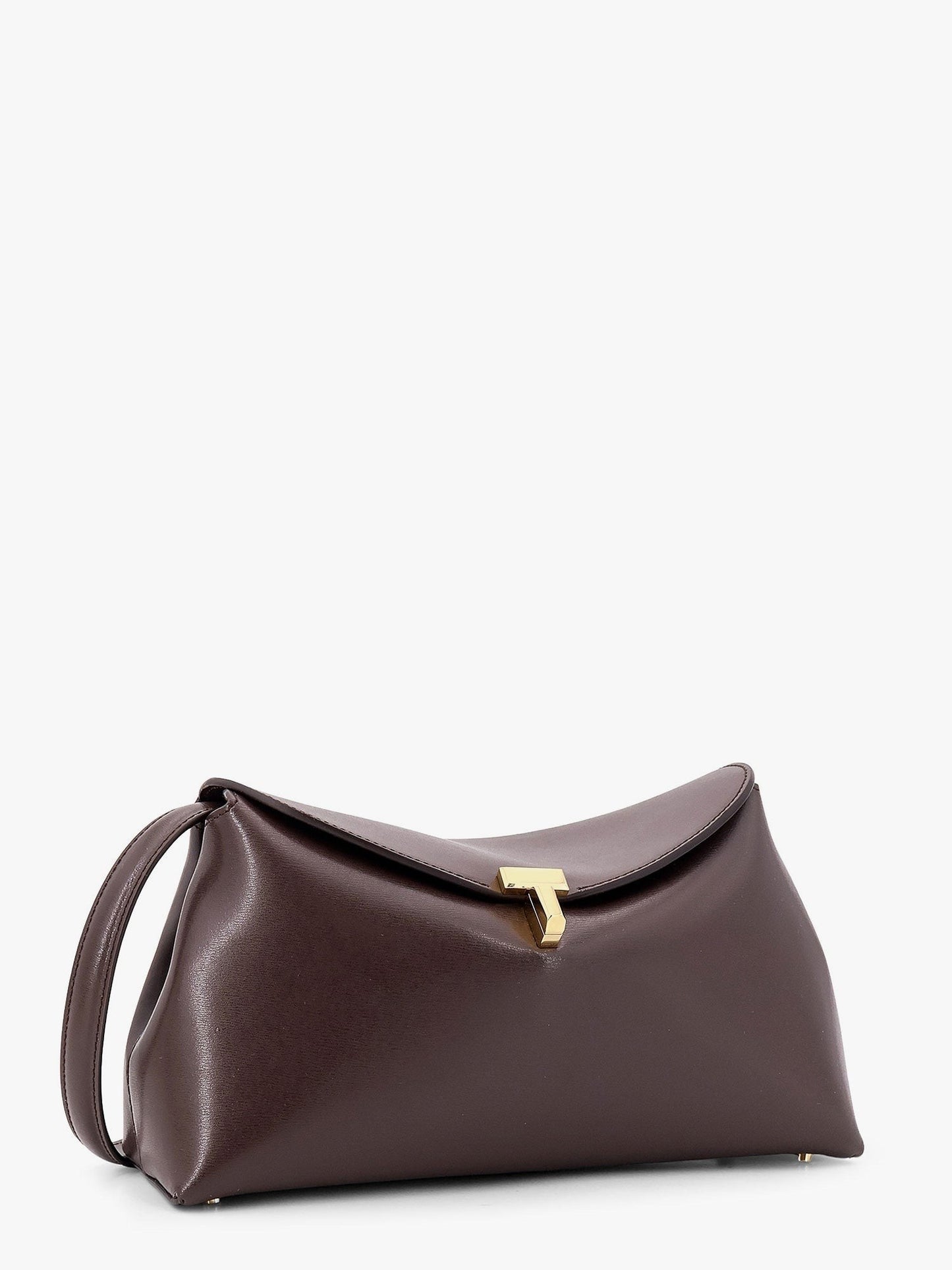 TOTEME T-Lock Clutch leather shoulder bag