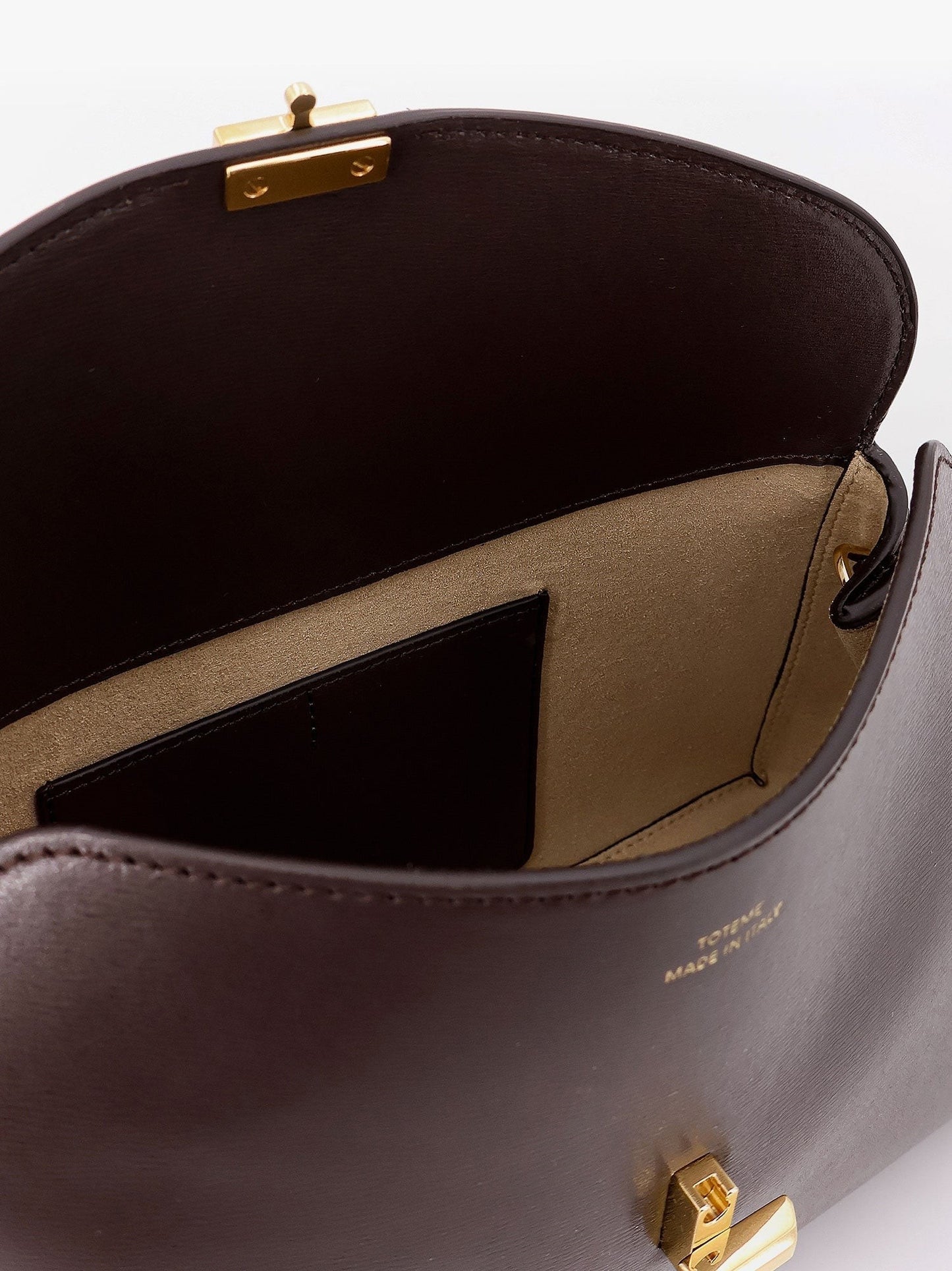 TOTEME T-Lock Clutch leather shoulder bag