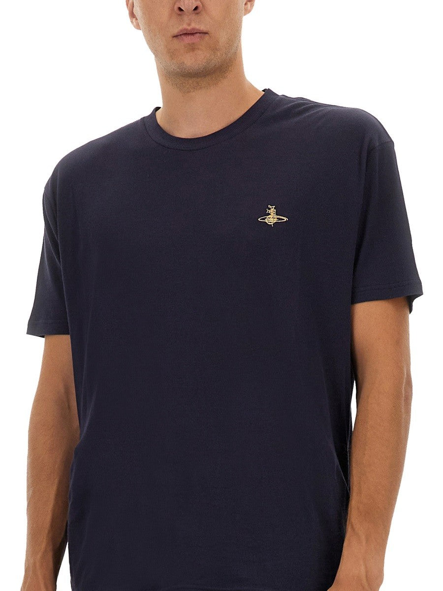 Vivienne Westwood T-SHIRT WITH ORB EMBROIDERY
