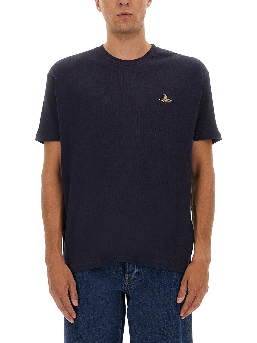 Vivienne Westwood T-SHIRT WITH ORB EMBROIDERY