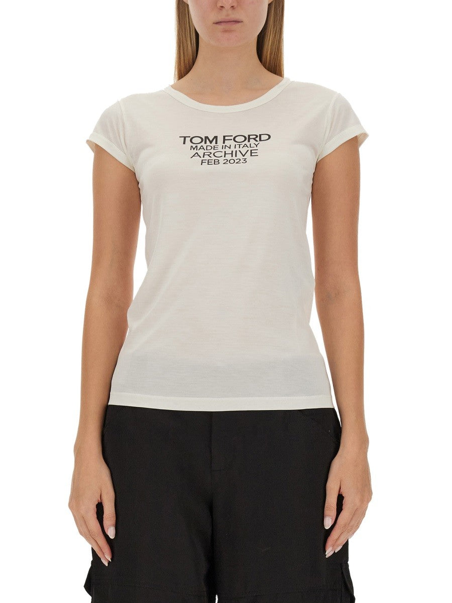 TOM FORD T-SHIRT WITH LOGO