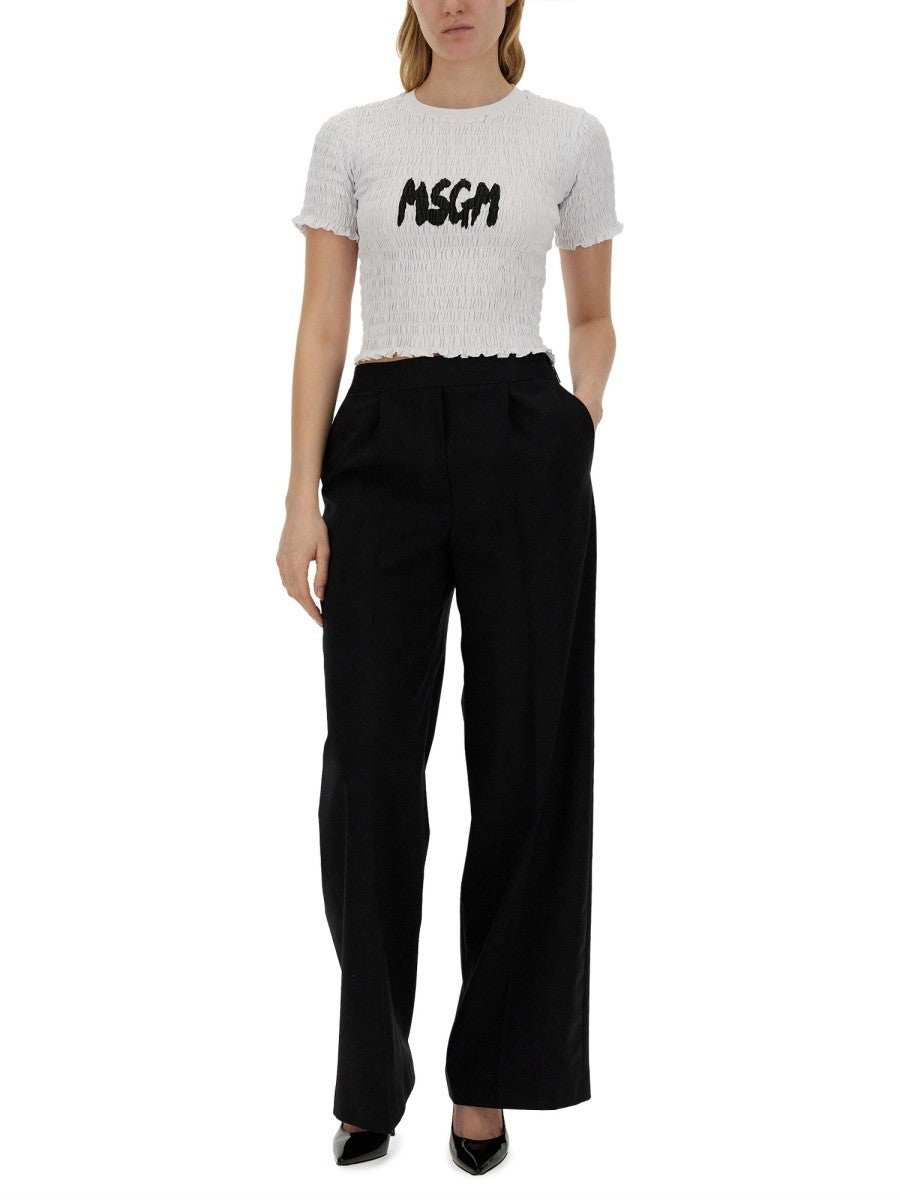msgm T-SHIRT WITH LOGO